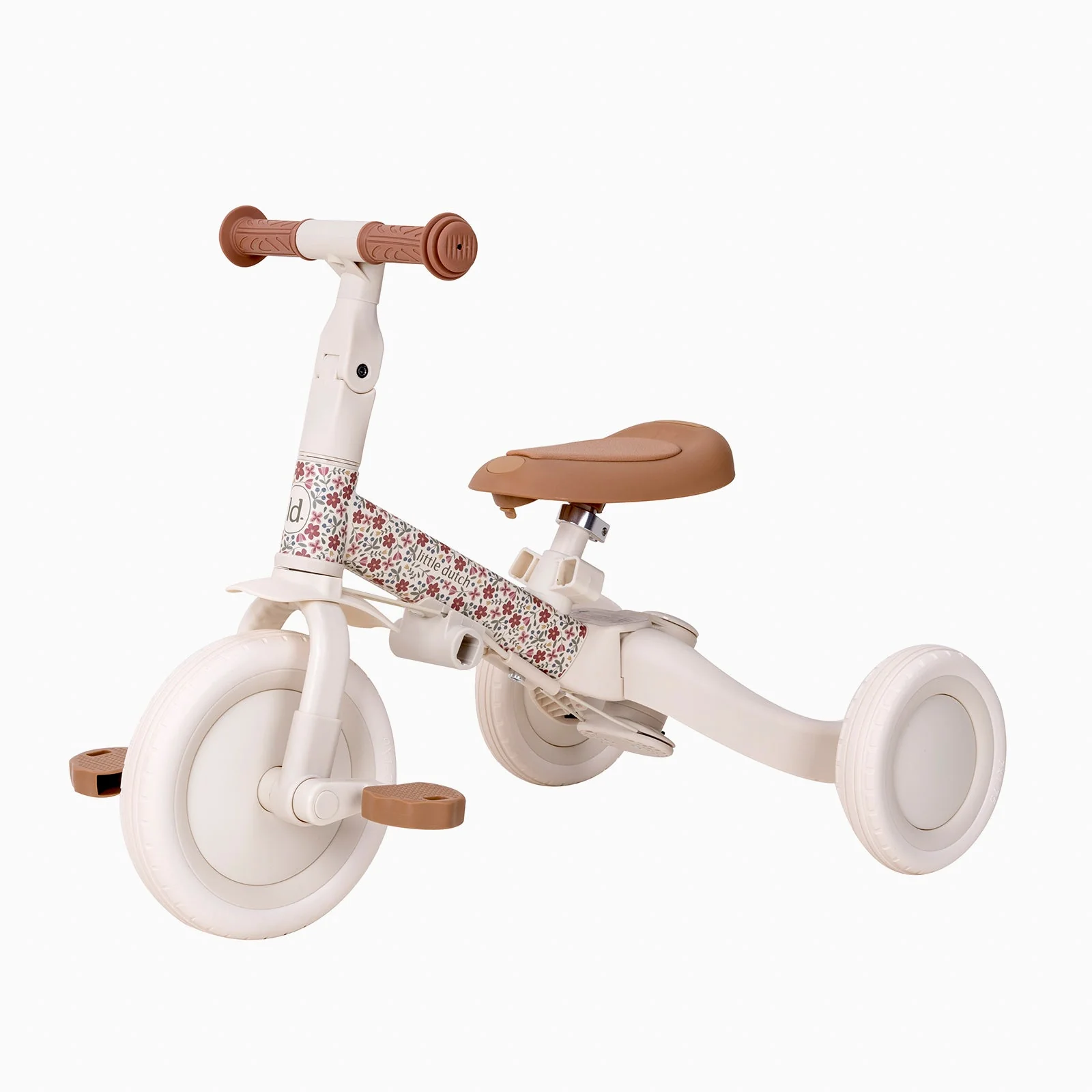 Little Dutch 4 in 1 Tricycle – White Floral - Image 3