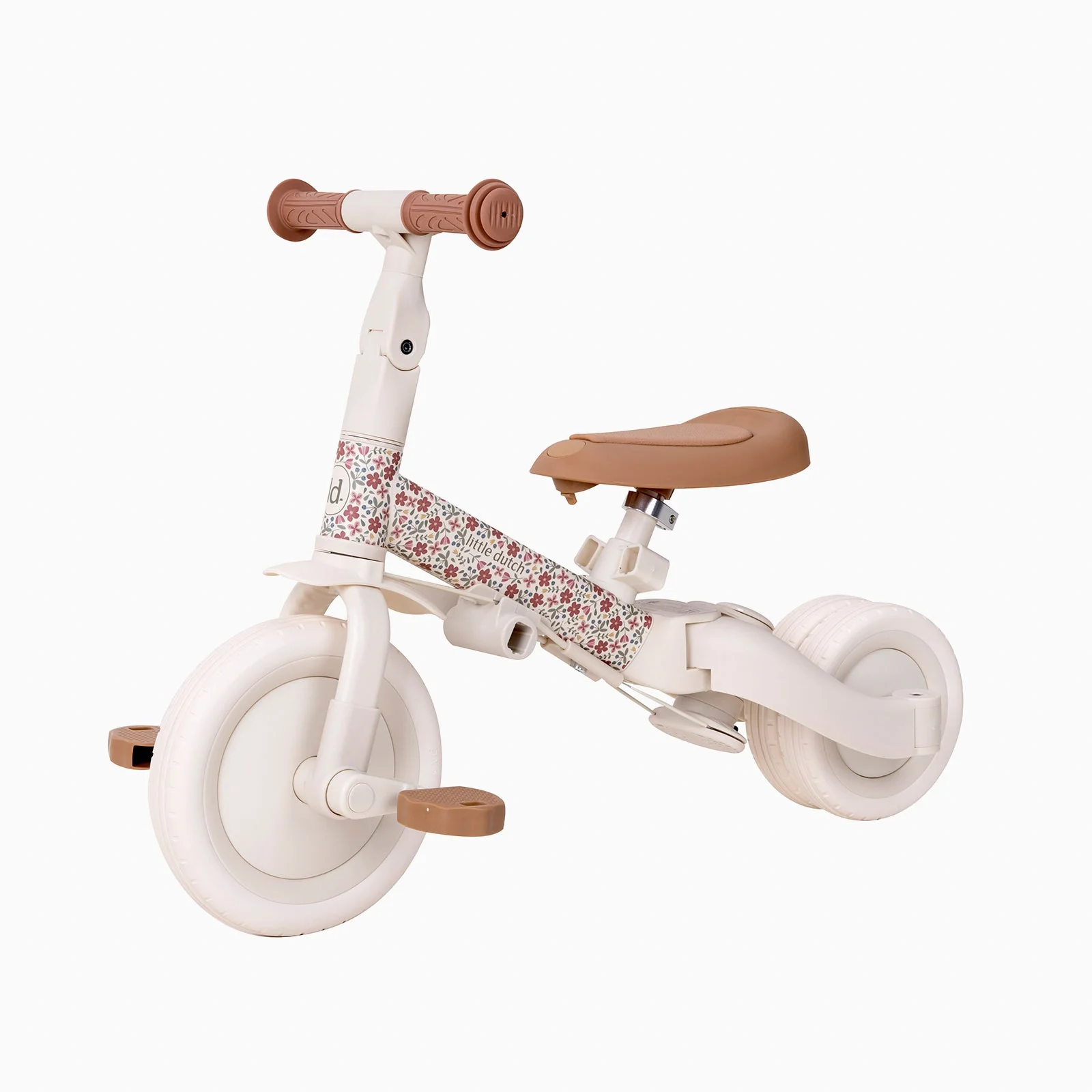 Little Dutch 4 in 1 Tricycle – White Floral - Image 6