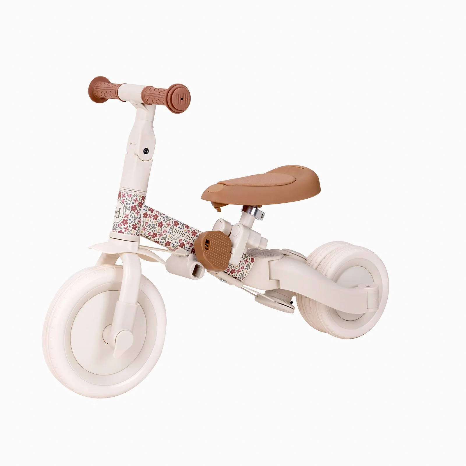 Little Dutch 4 in 1 Tricycle – White Floral - Image 7