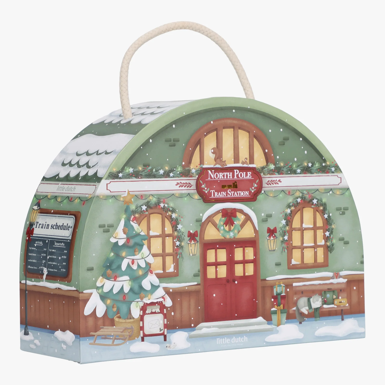 Little Dutch Advent Calendar Train Station - Image 3