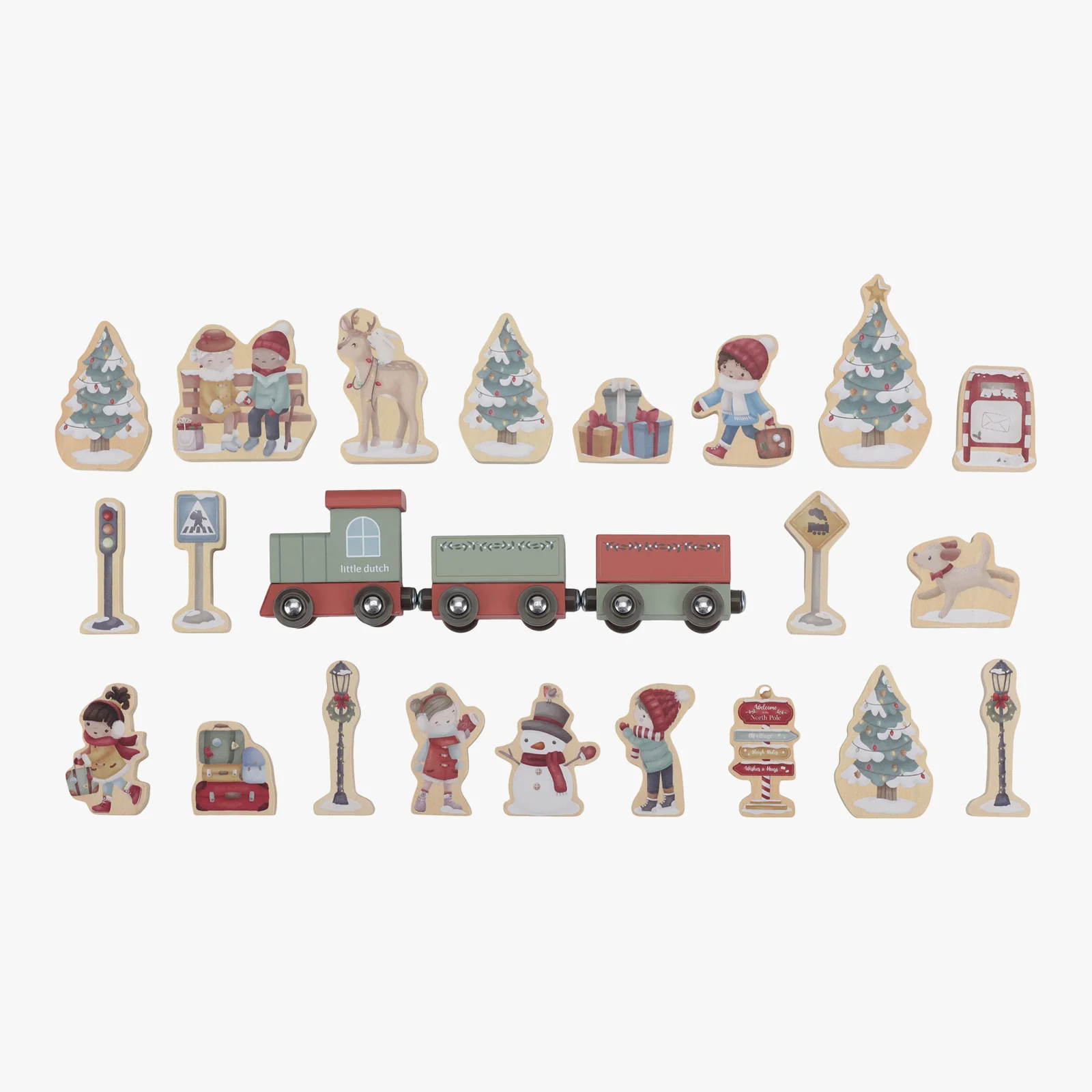 Little Dutch Advent Calendar Train Station - Image 4