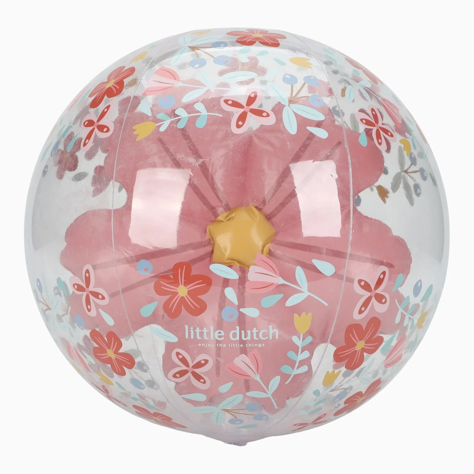 Little Dutch Beachball 3D - Pink Flowers - Image 2