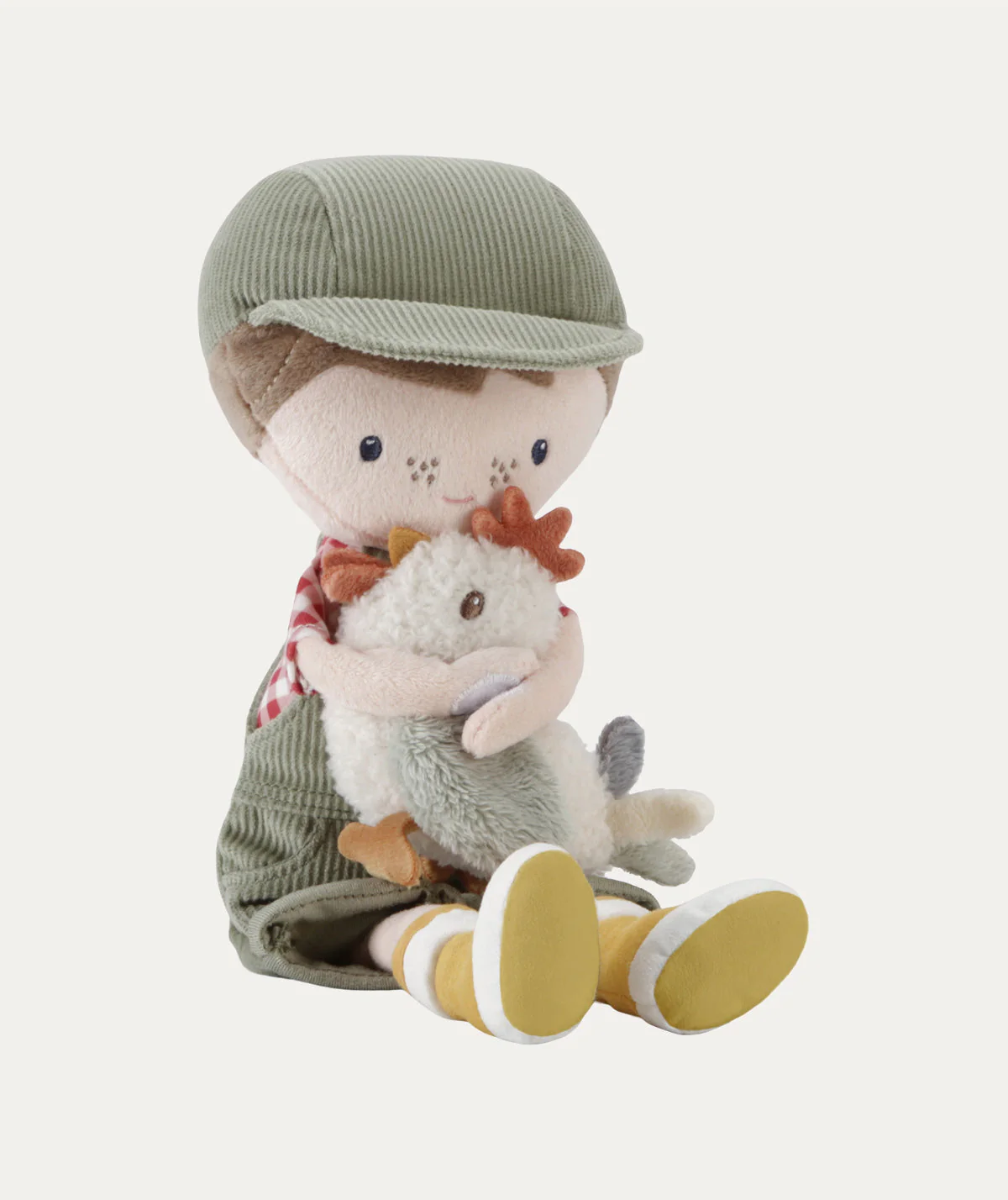 Little Dutch Cuddle doll Farmer Jim with Chicken 35cm - Image 2