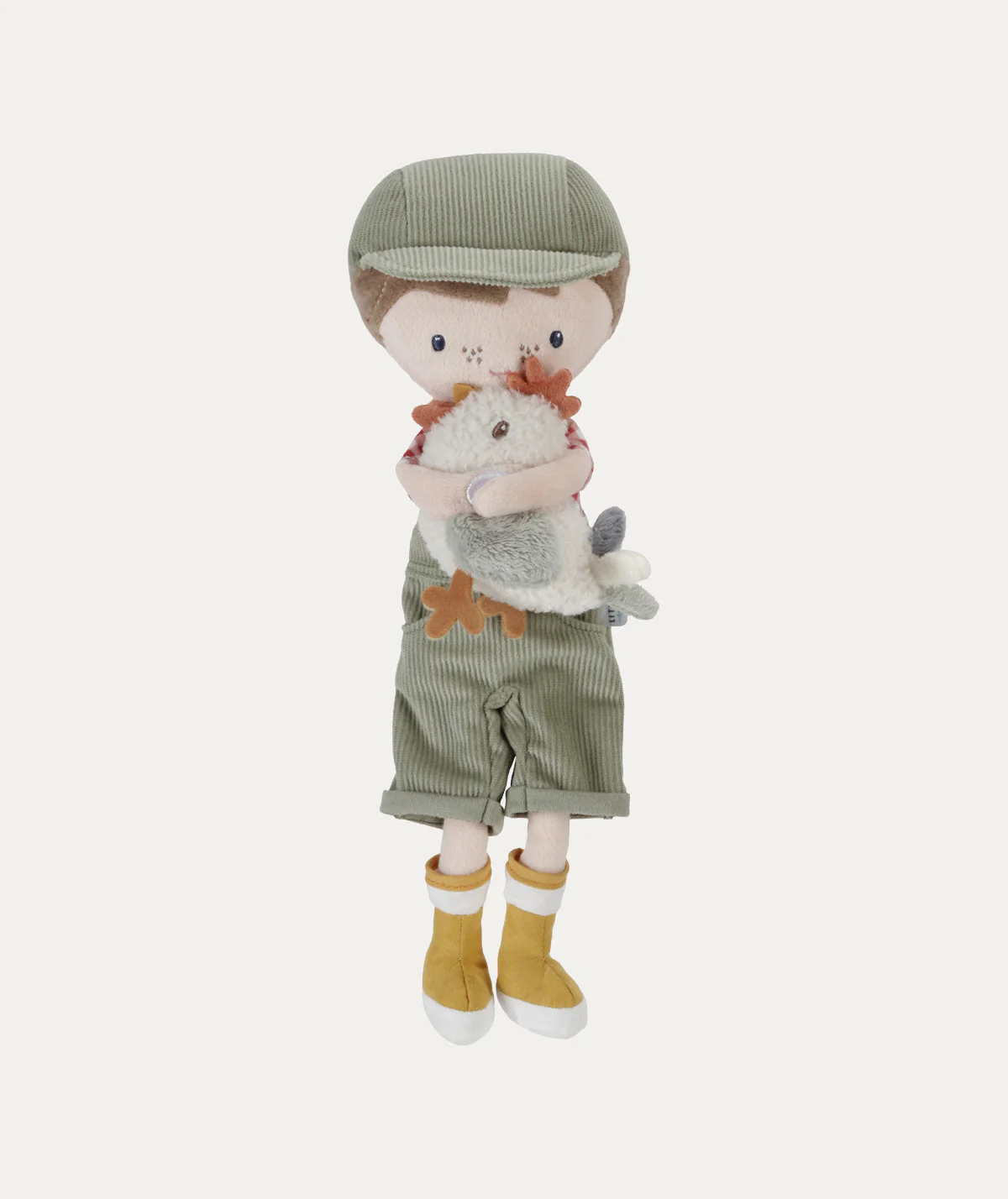 Little Dutch Cuddle doll Farmer Jim with Chicken 35cm - Image 3