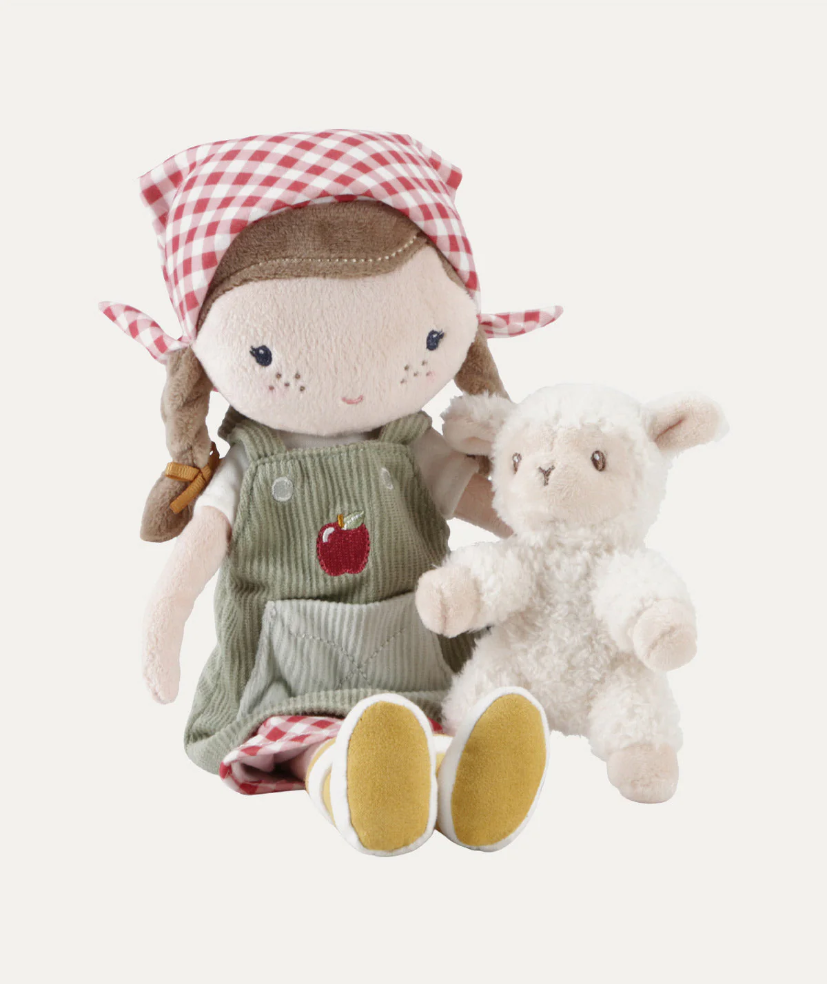 Little Dutch Cuddle Doll Farmer Rosa with Sheep 35cm