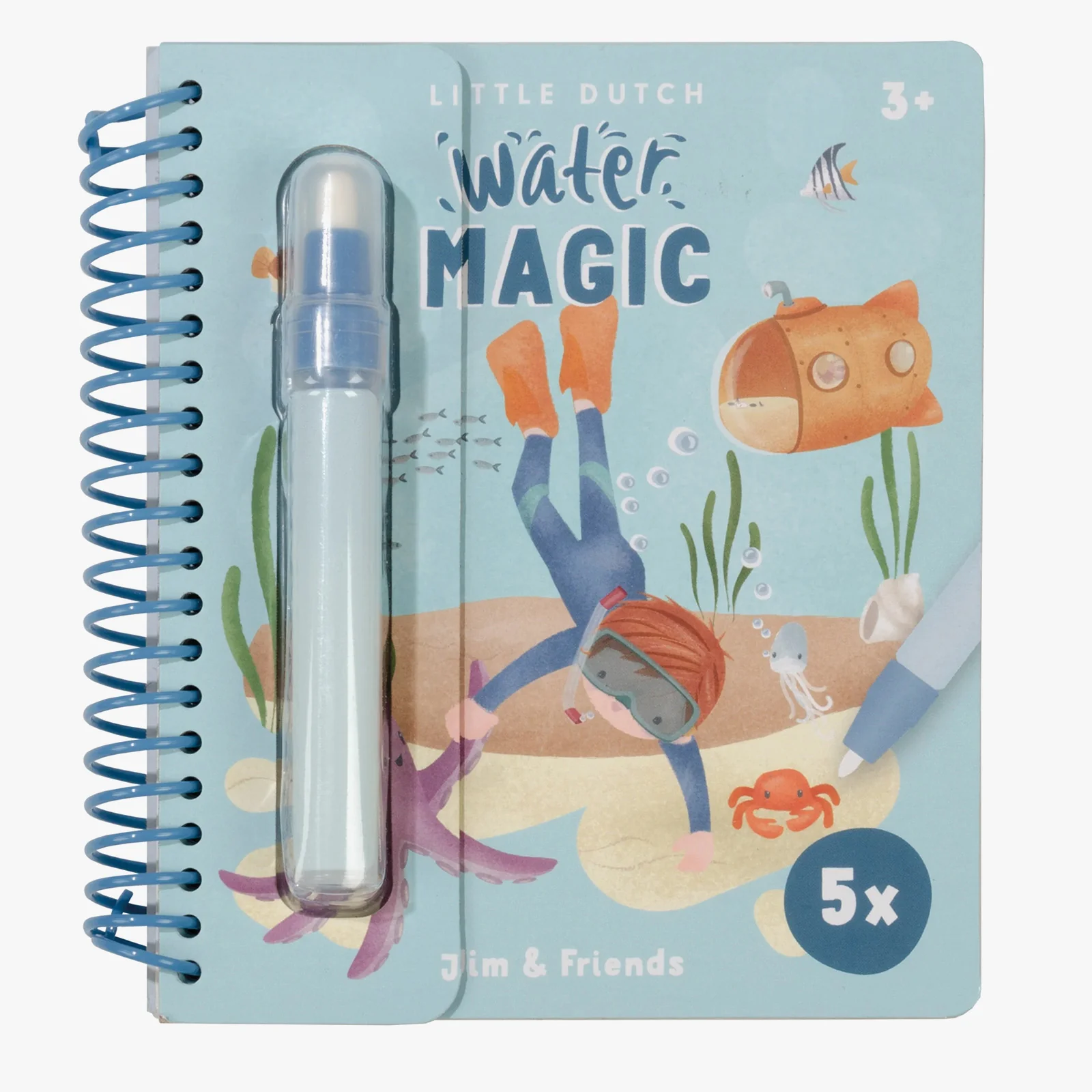 Little Dutch Jim & Friends Water Reveal Book