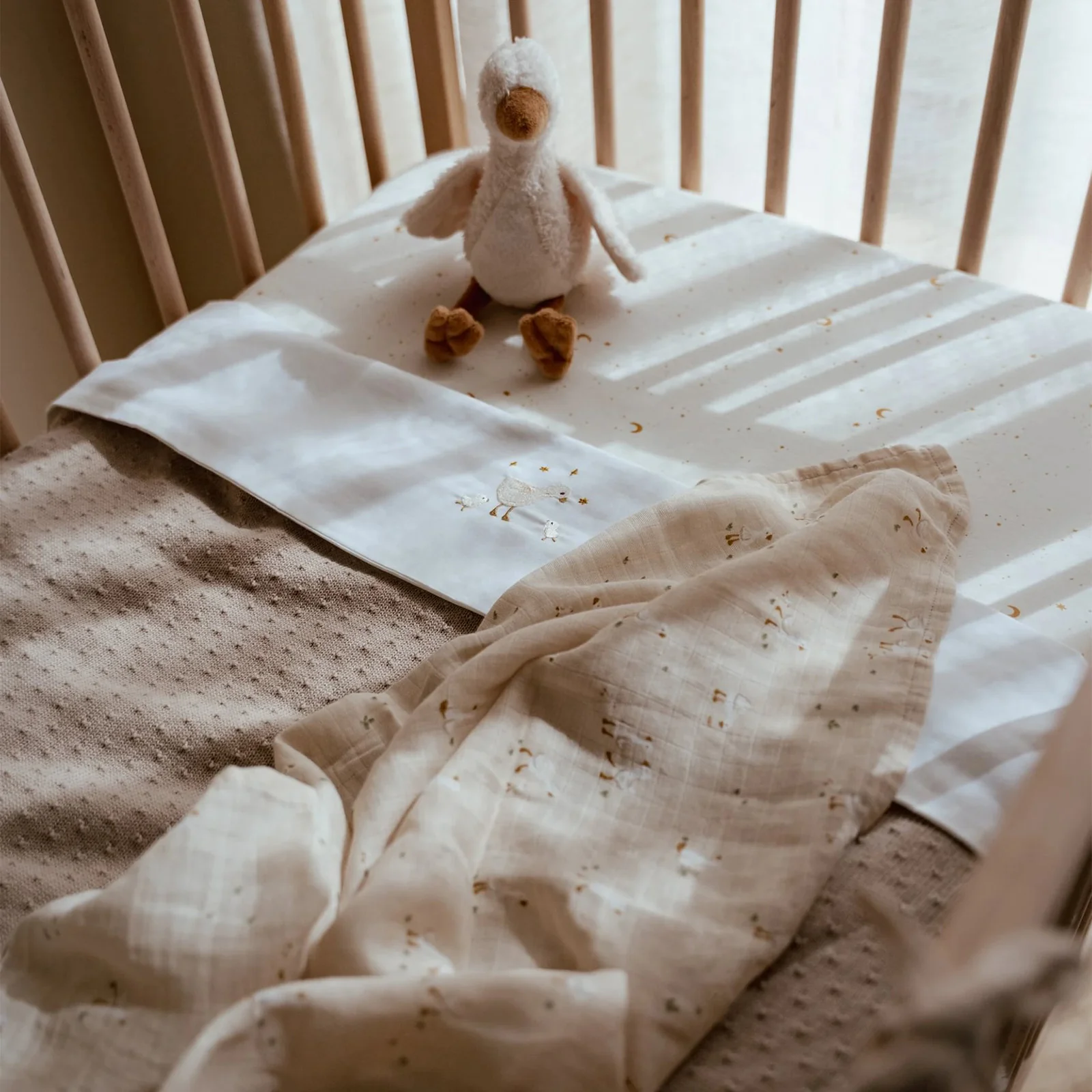 Little Dutch Fitted Cot Sheet - Moon & Stars