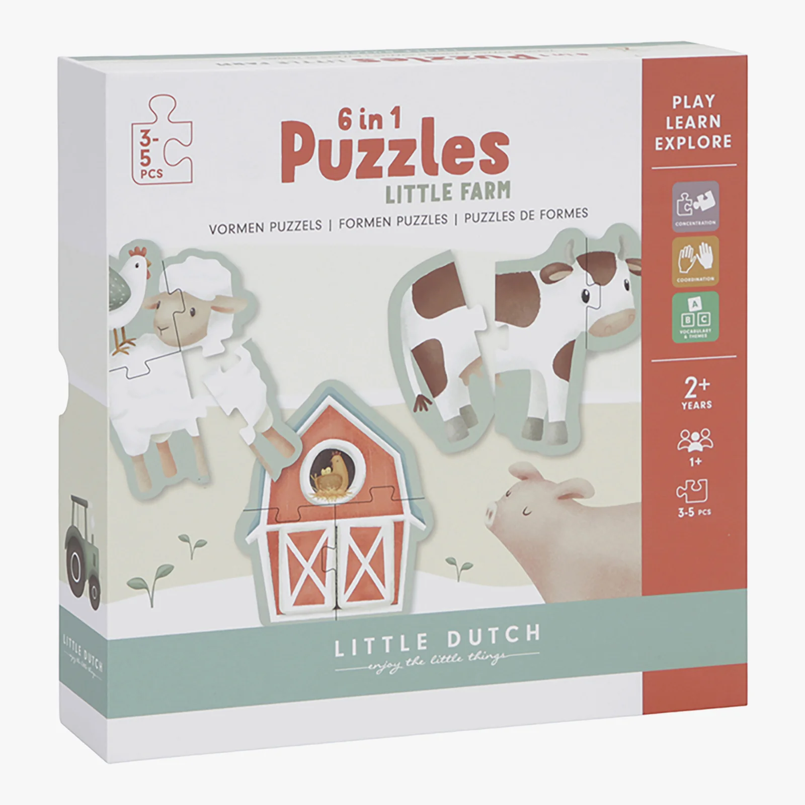 Little Dutch Little Farm 6-in-1 Puzzles