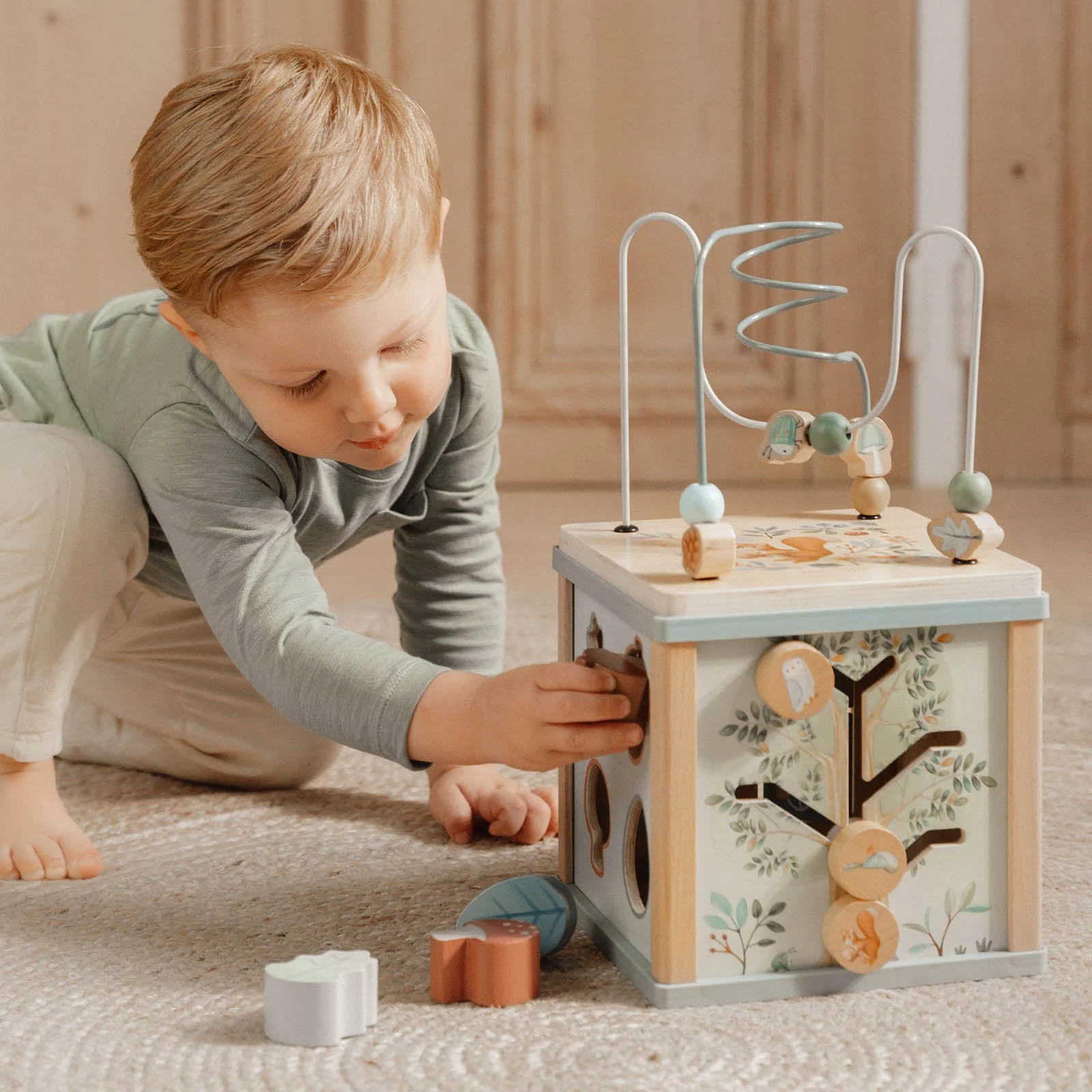 Little Dutch Activity Cube - Blue Forest Friends