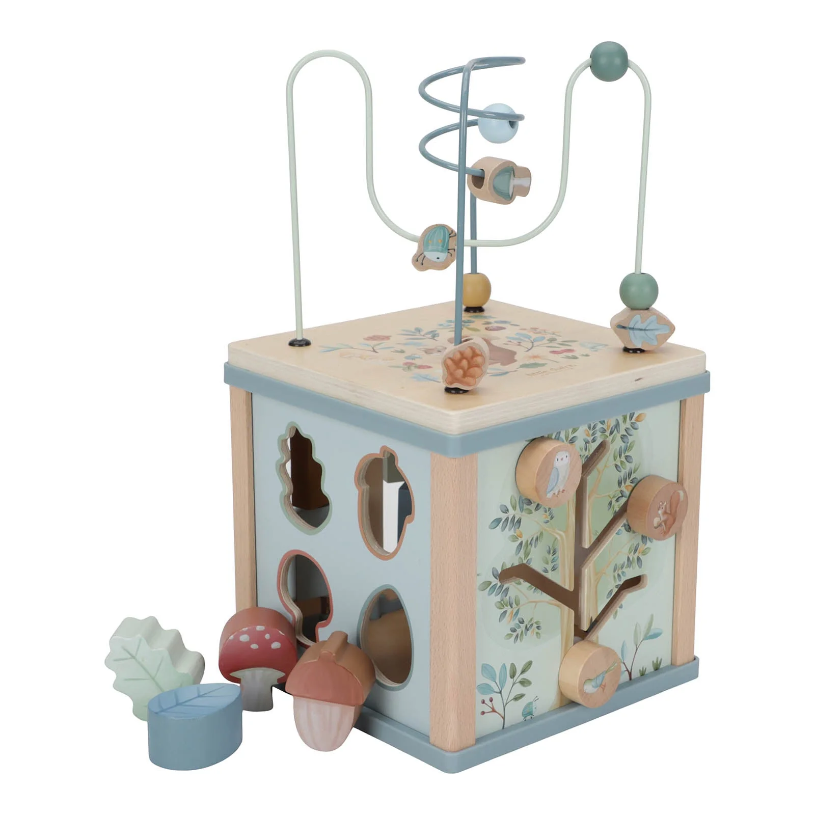 Little Dutch Activity Cube - Blue Forest Friends - Image 11