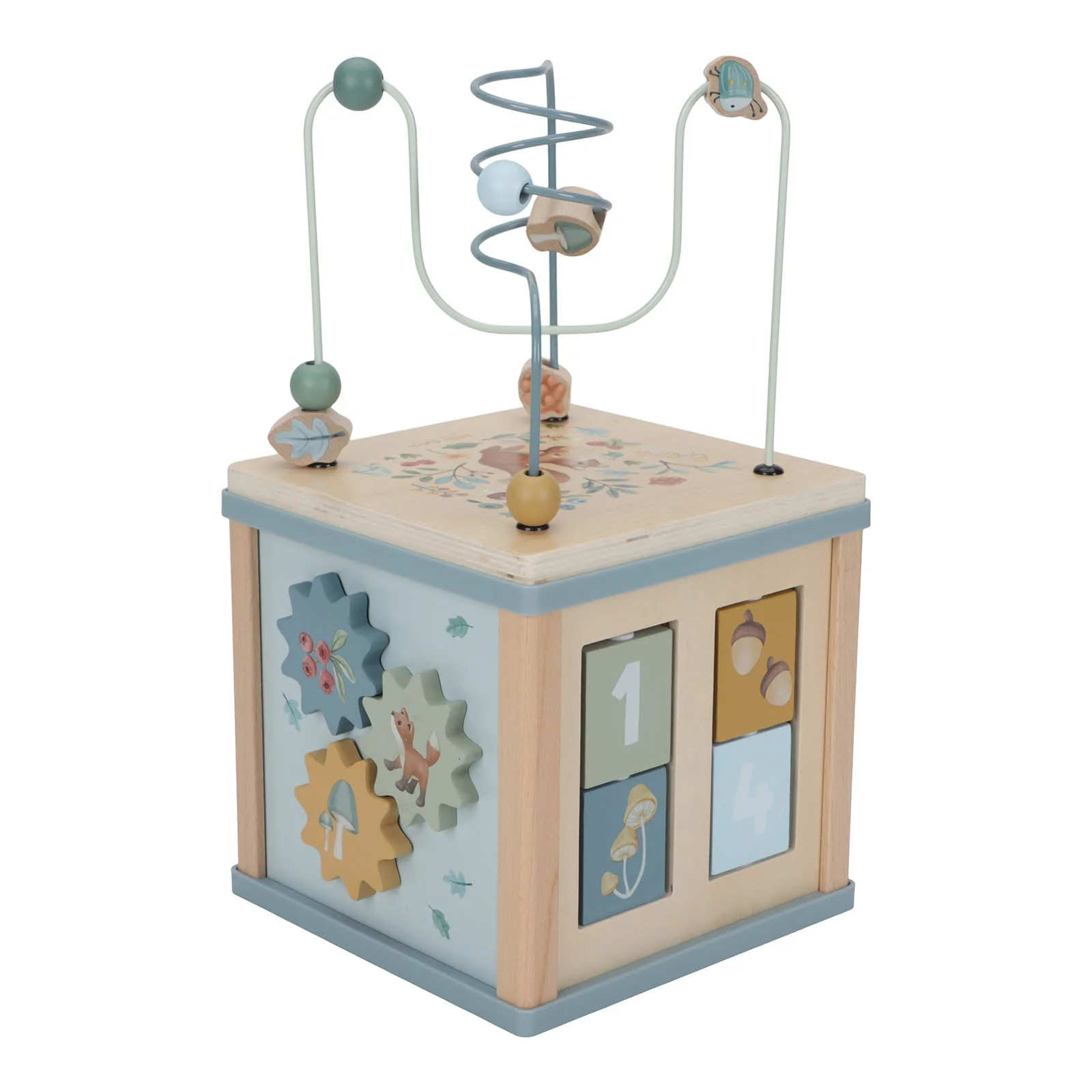 Little Dutch Activity Cube - Blue Forest Friends - Image 5