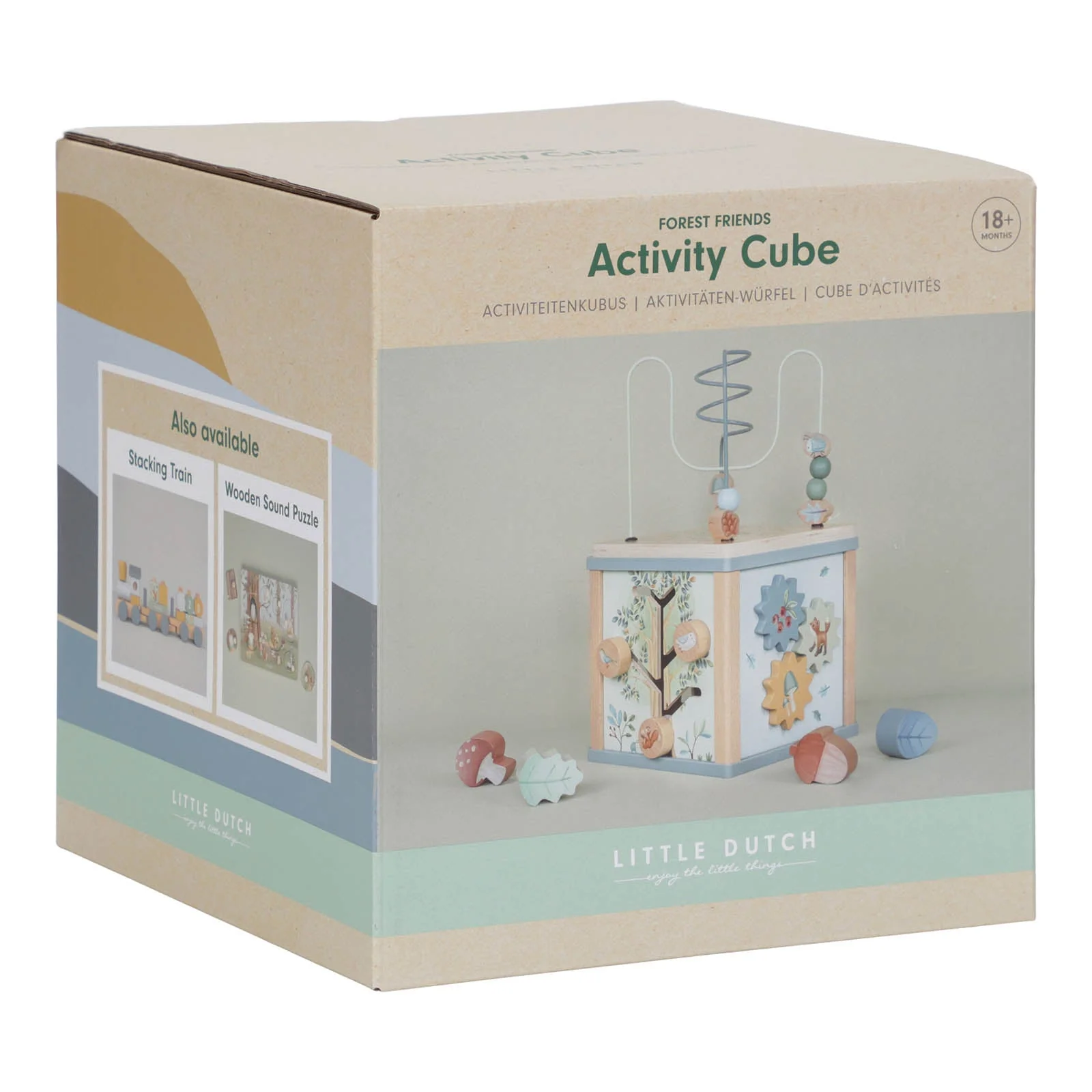 Little Dutch Activity Cube - Blue Forest Friends - Image 9