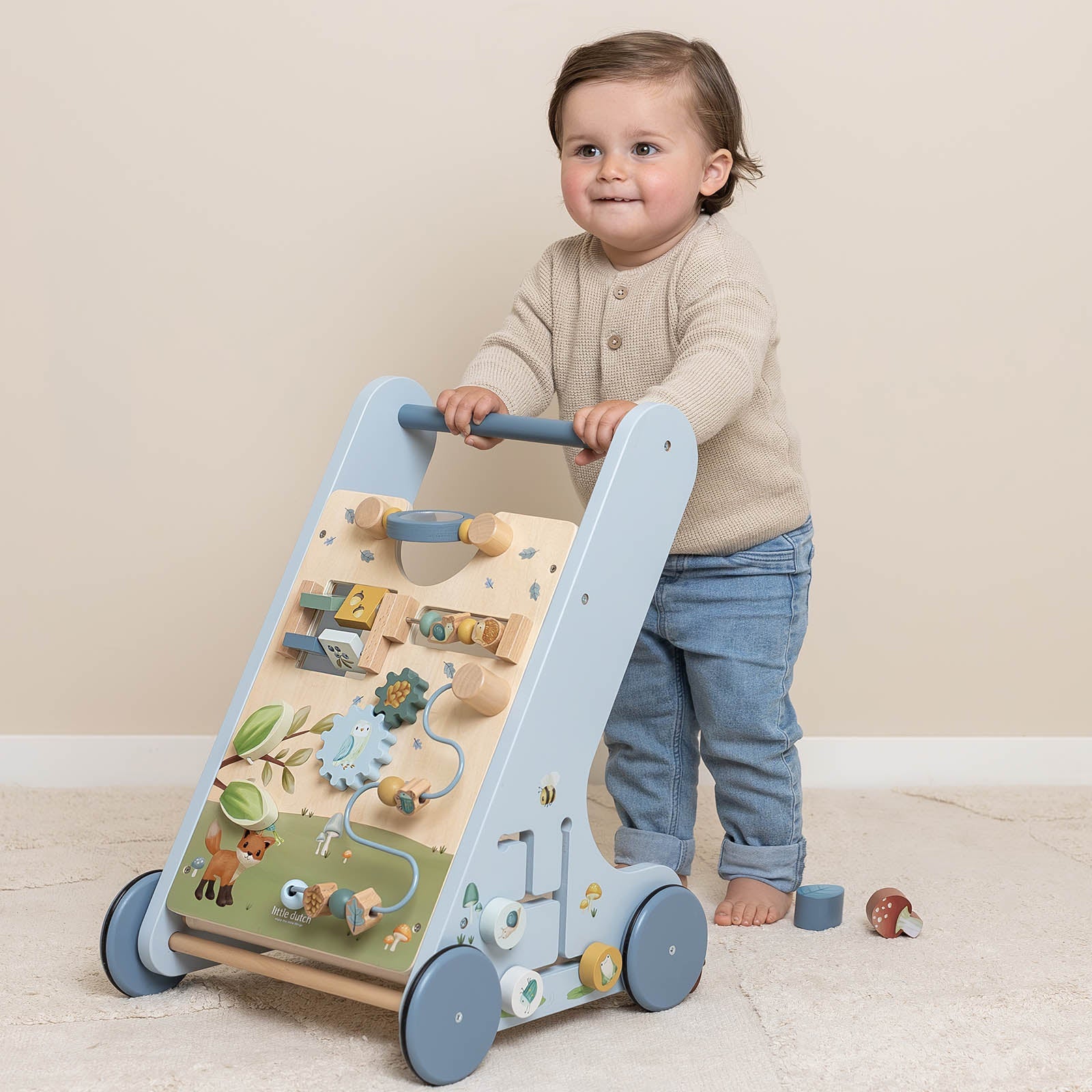 Little Dutch Activity Walker - Blue Forest Friends