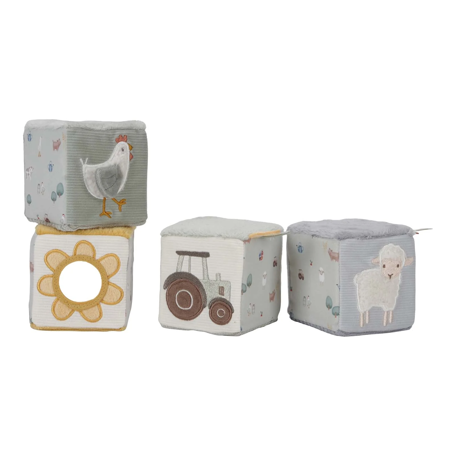 Little Dutch Soft Cube Set - Green - Image 2