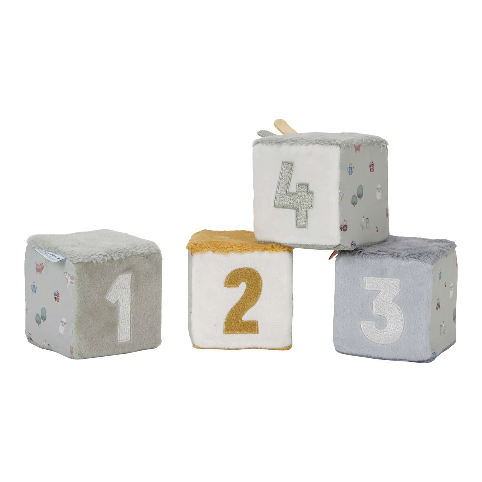 Little Dutch Soft Cube Set - Green - Image 3
