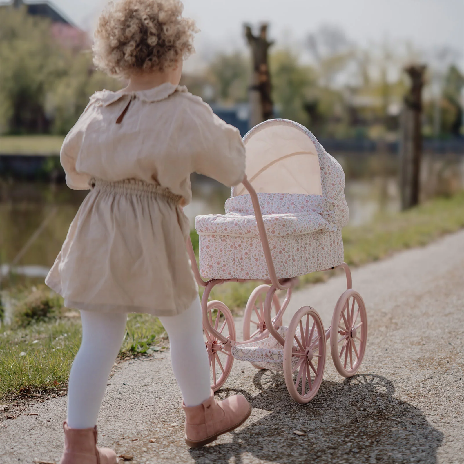 Little Dutch Metal Doll Pram - Image 3