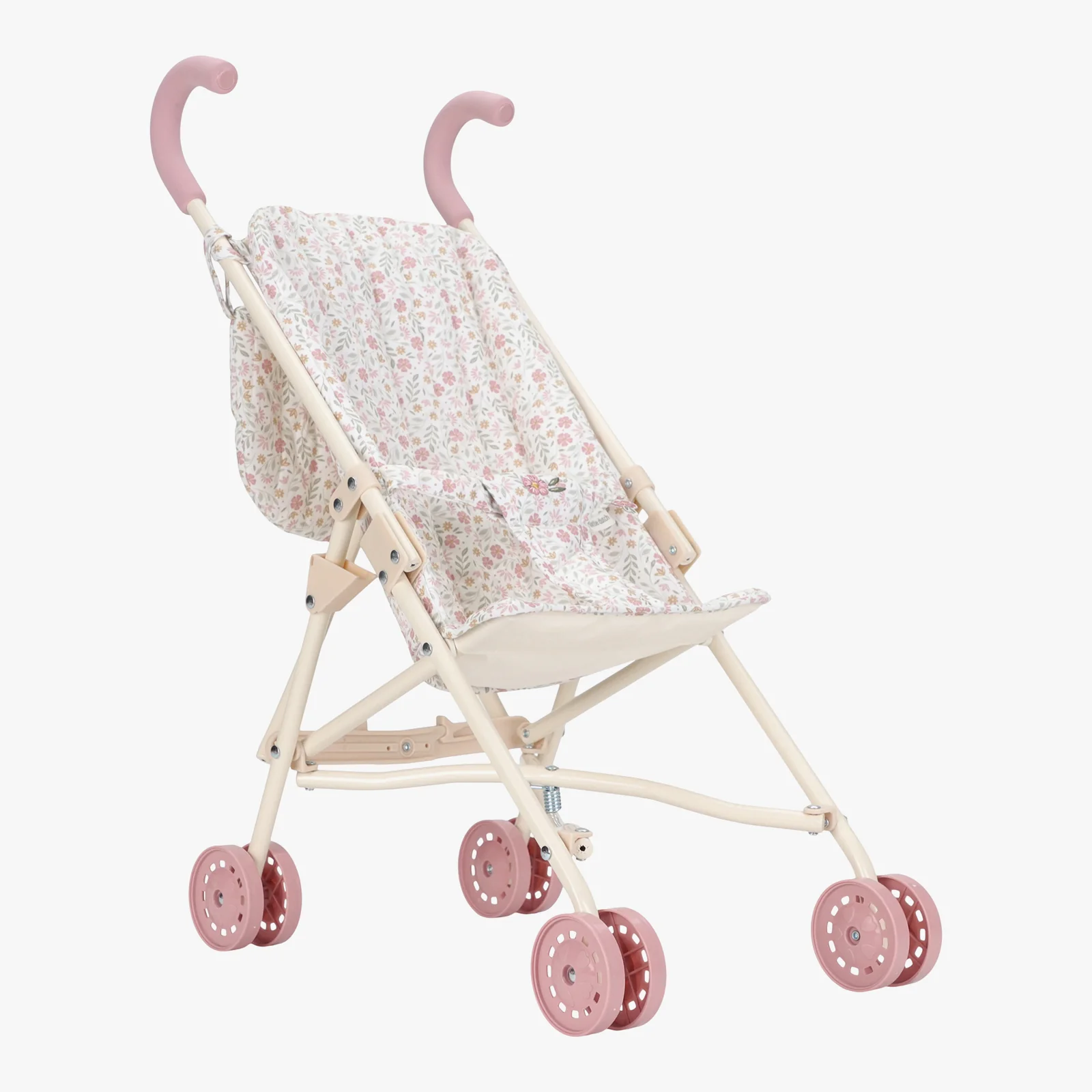 Little Dutch Metal White Doll Stroller - Image 8