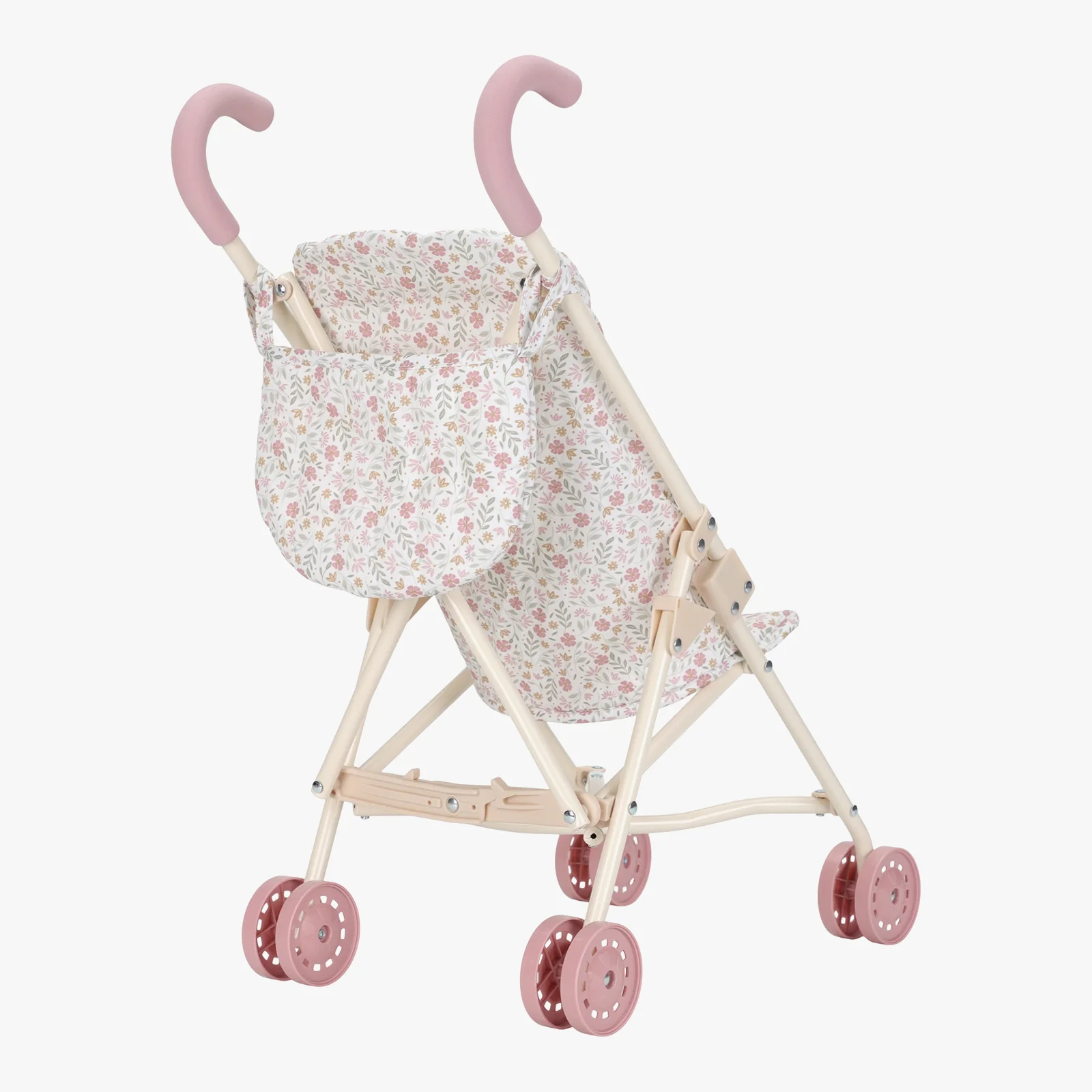Little Dutch Metal White Doll Stroller - Image 9
