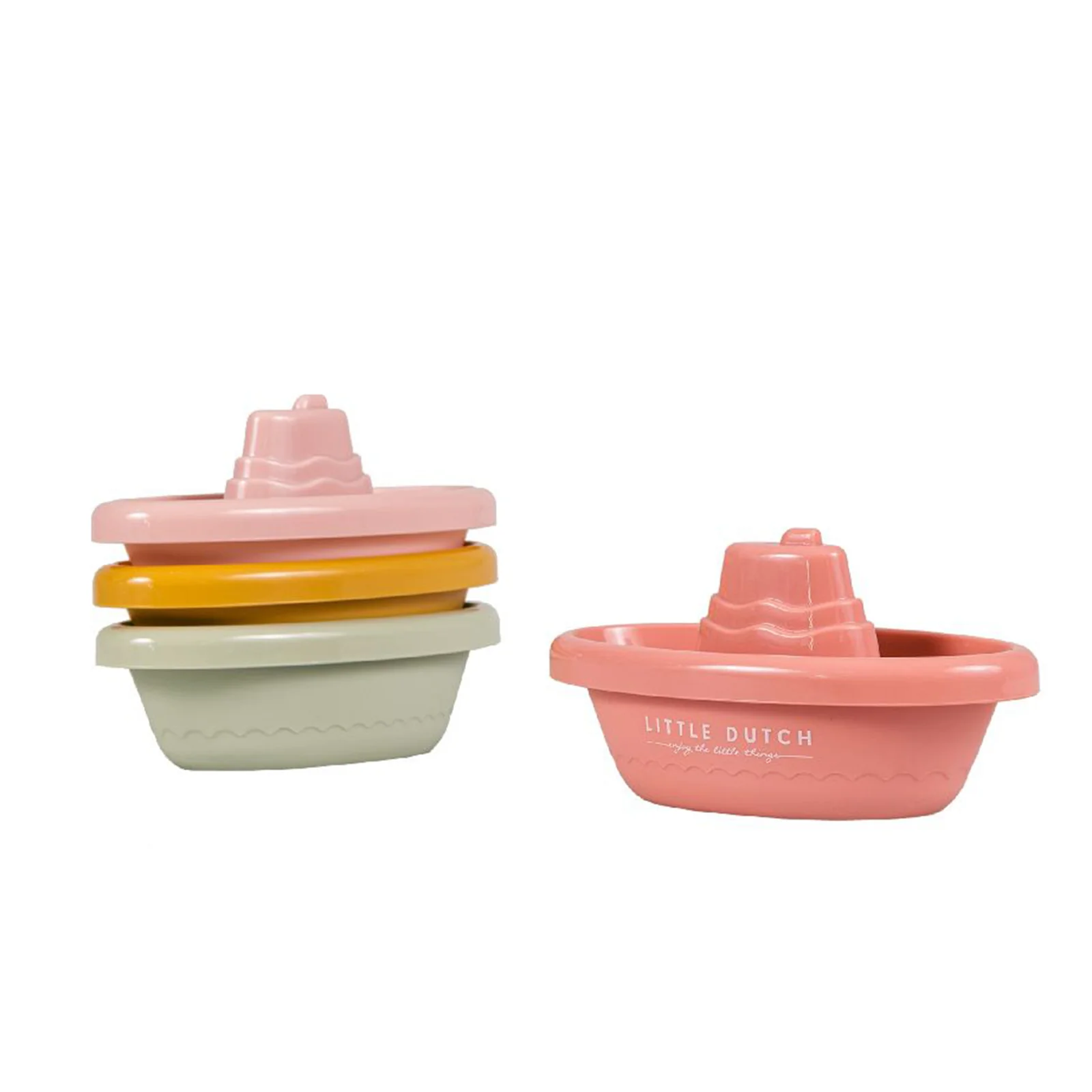 Little Dutch Pink Stackable Bath Boats
