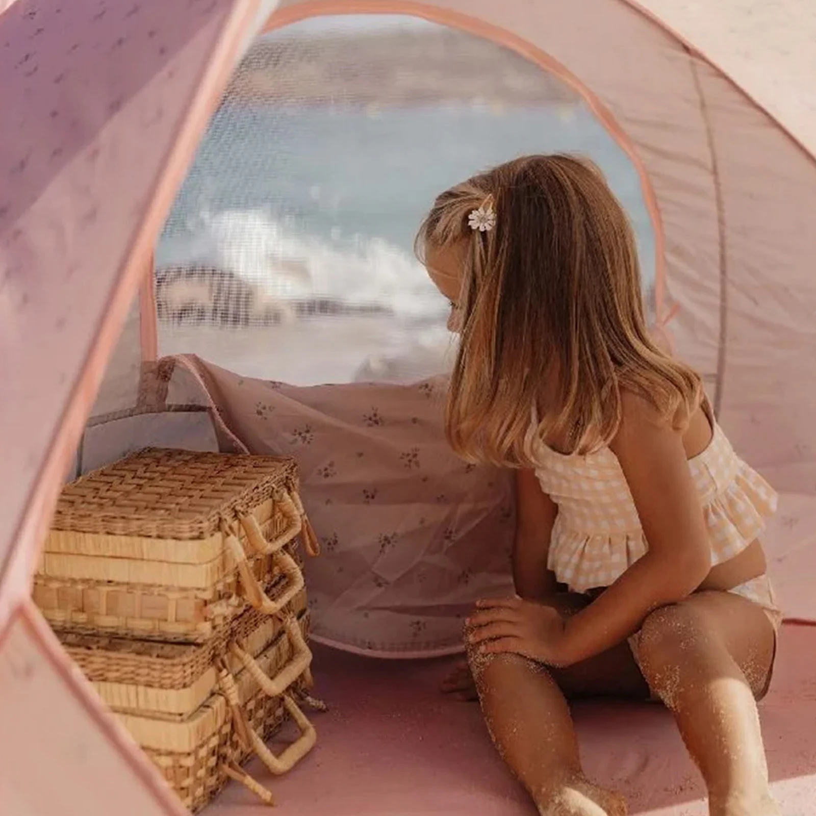 Little Dutch Pop Up Tent - Pink - Image 2