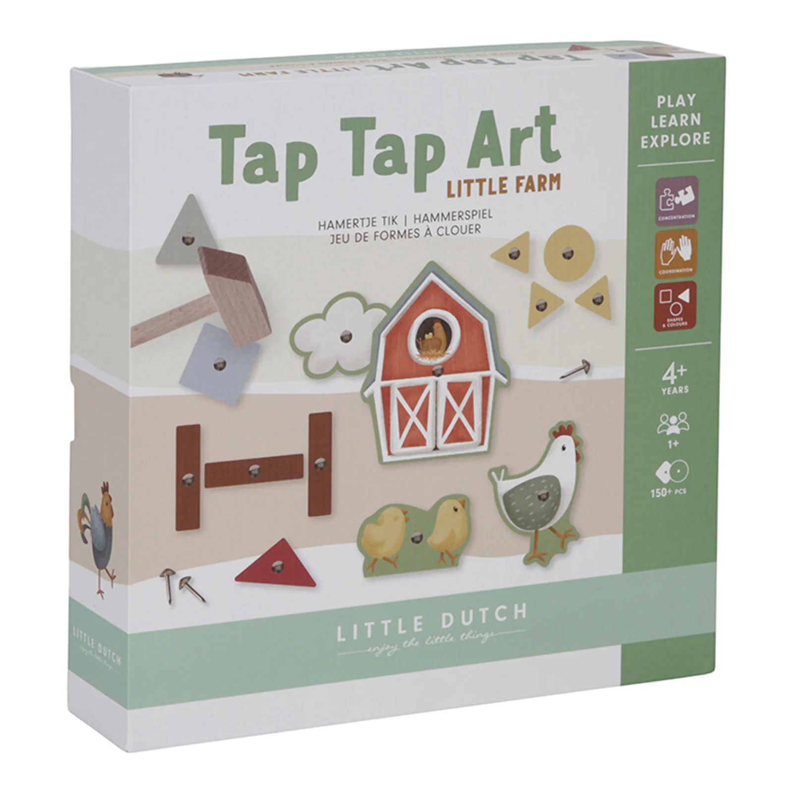 Little Dutch Tap Tap Art Set Little Farm - Image 6