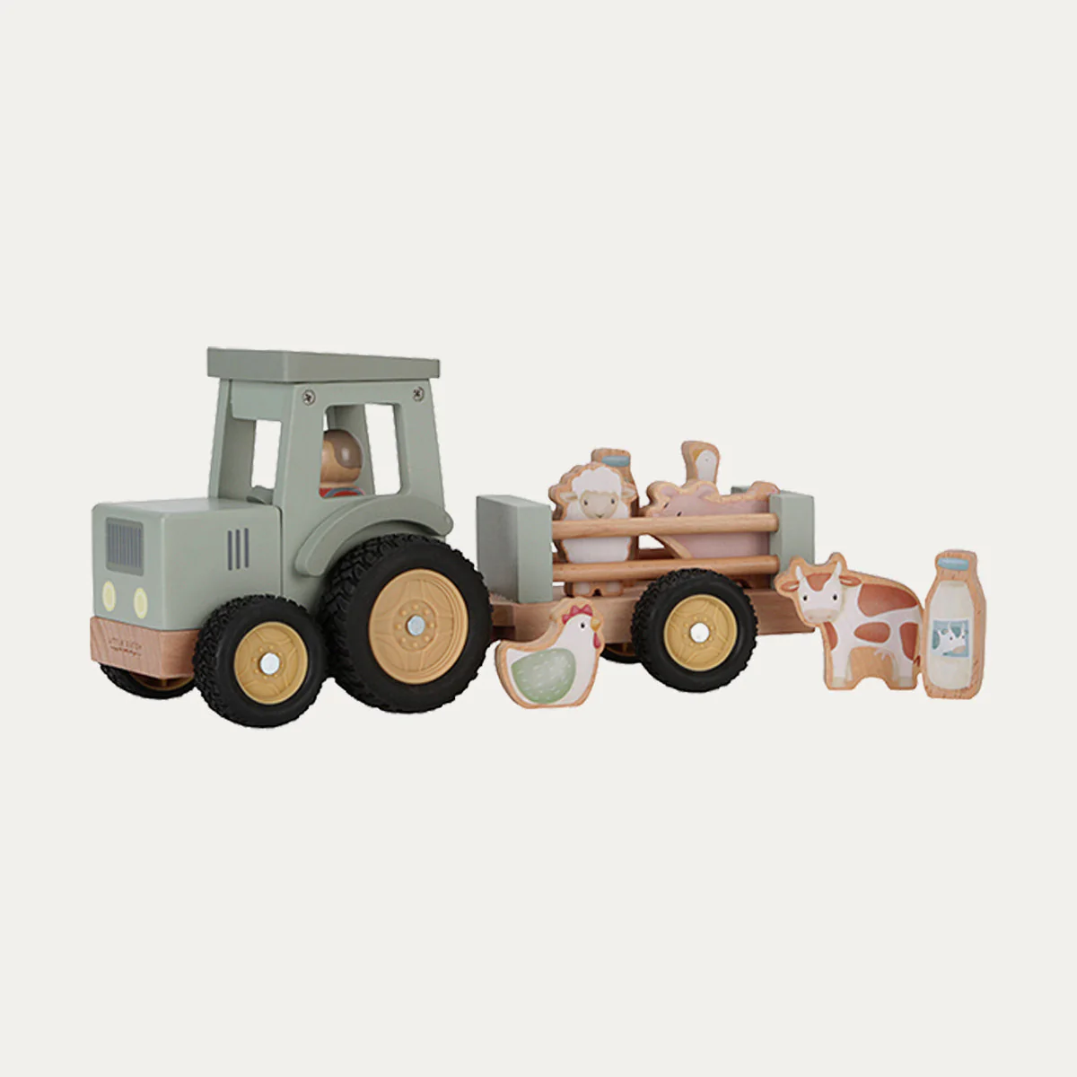 Little Dutch Tractor with Trailer Little Farm - Image 2