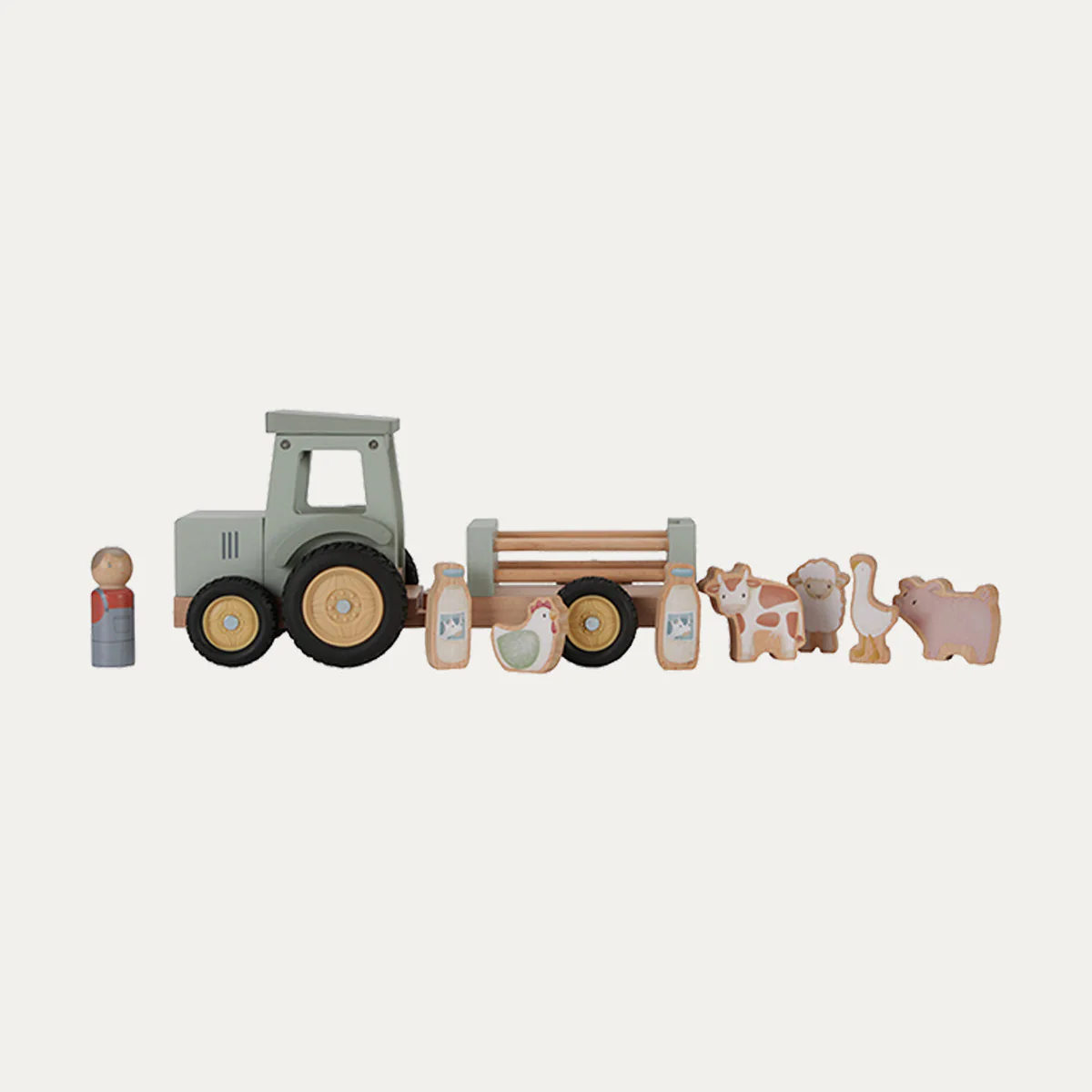 Little Dutch Tractor with Trailer Little Farm - Image 3
