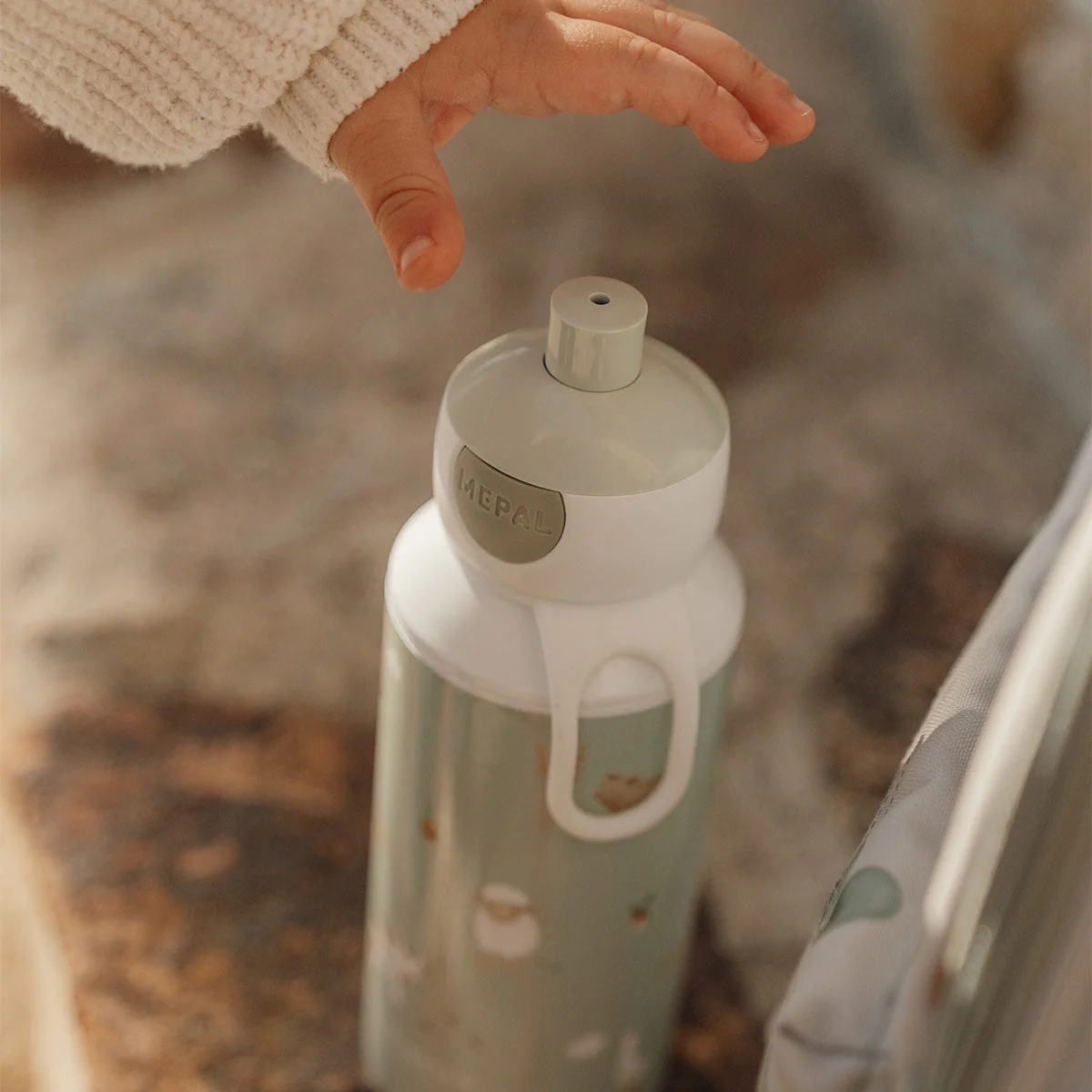 Little Dutch Water Bottle 400ml - Green - Image 2