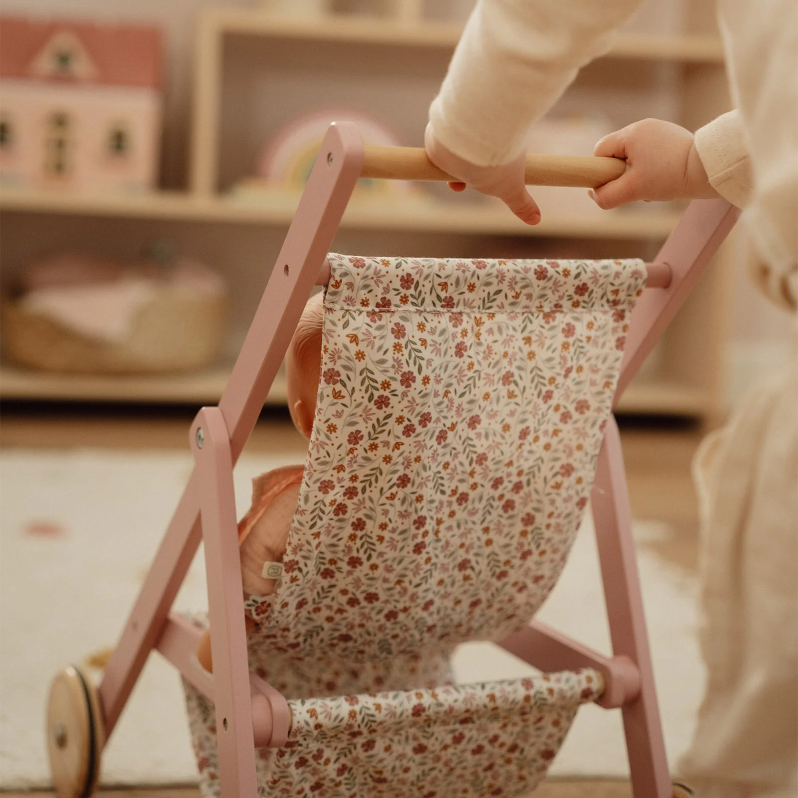 Little Dutch Wooden Doll Stroller - Image 3