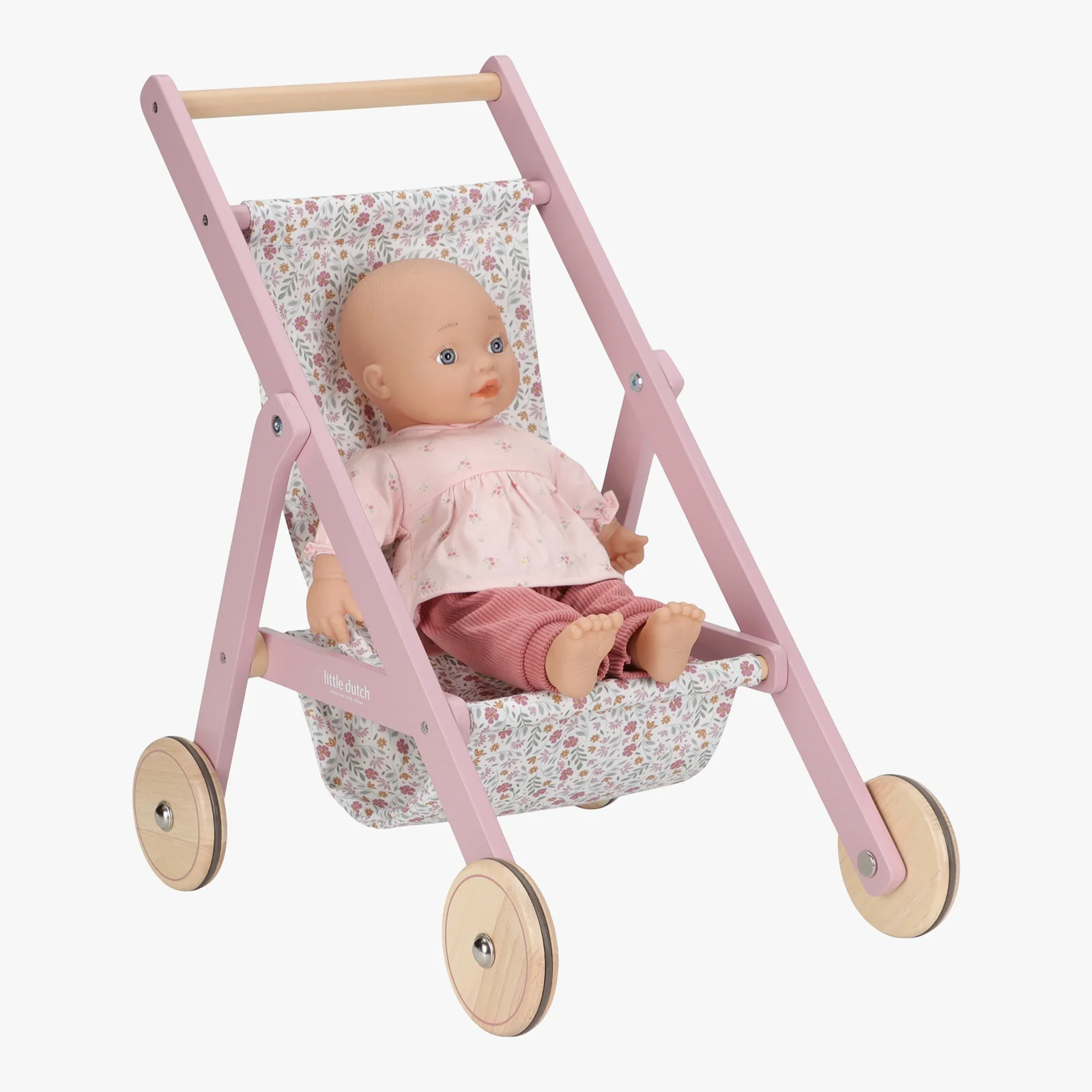 Little Dutch Wooden Doll Stroller - Image 5