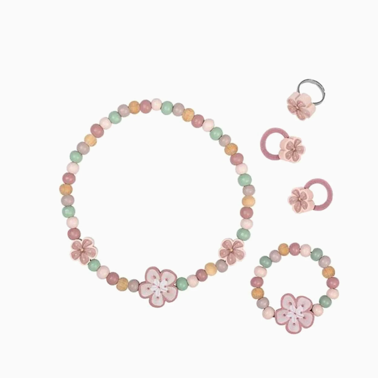 Little Dutch Wooden Jewellery Set - Flowers