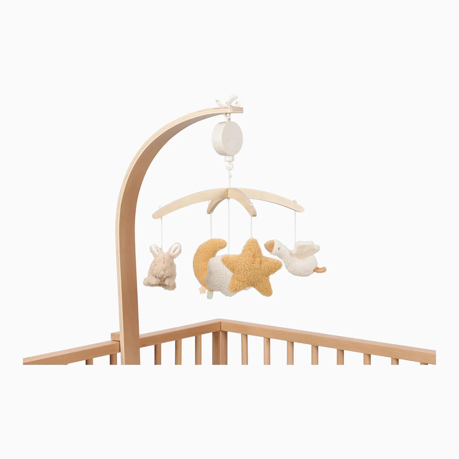 Little Dutch Wooden Music Mobile - Newborn Naturals - Image 2