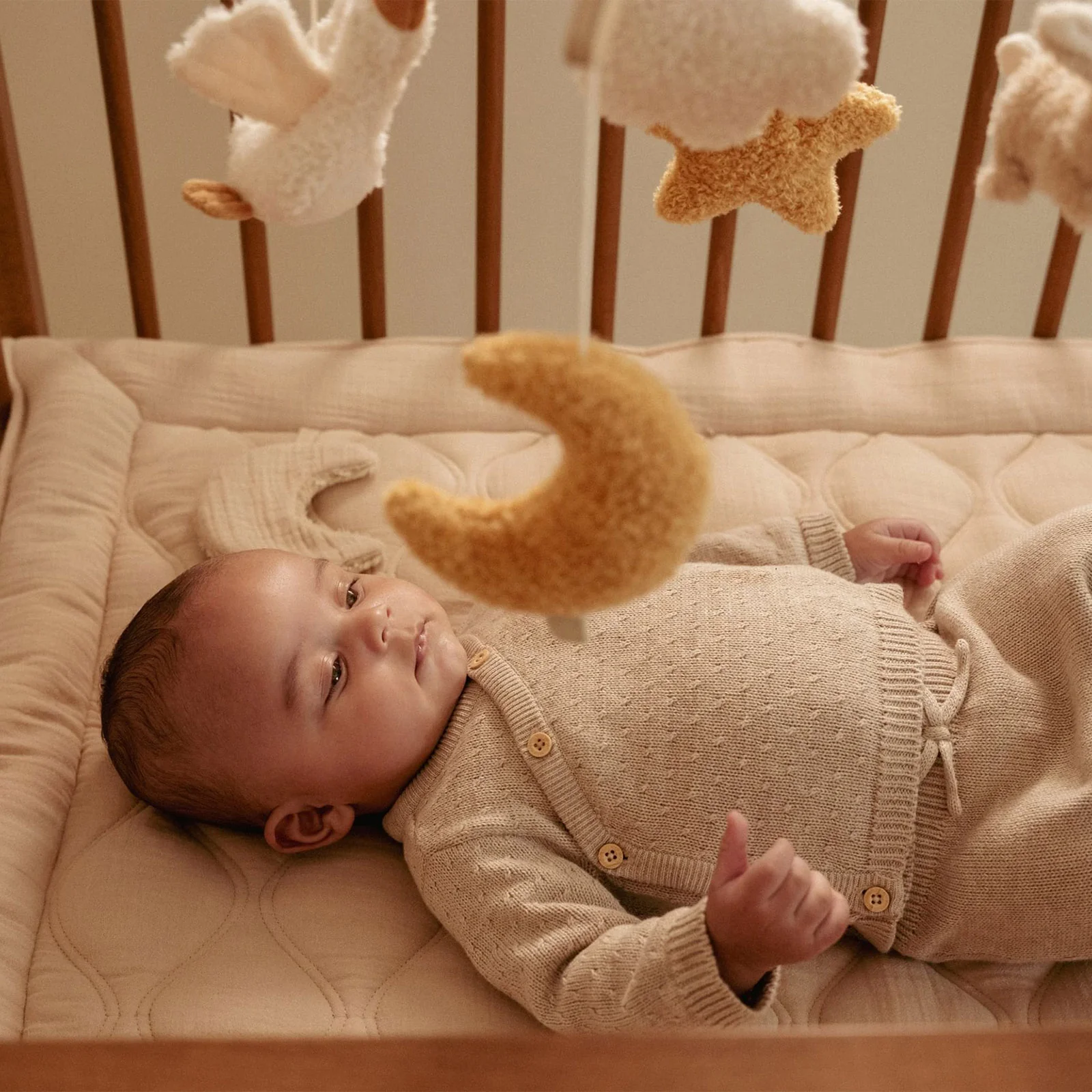 Little Dutch Wooden Music Mobile - Newborn Naturals - Image 3