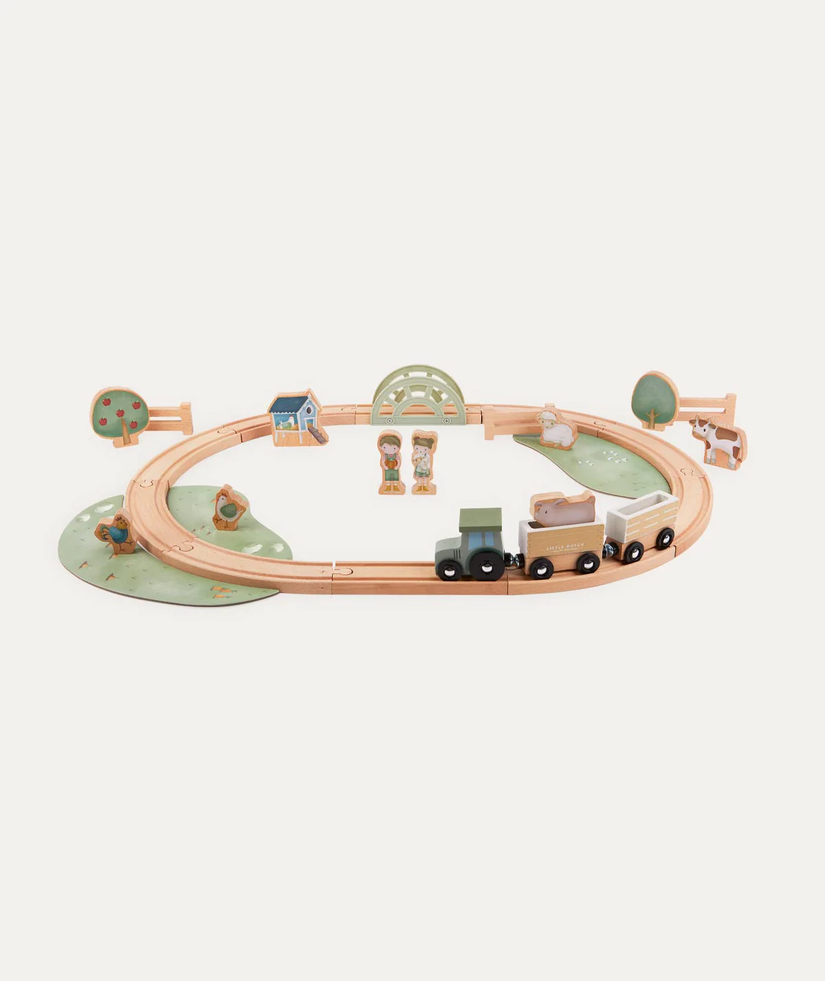 Little Dutch Wooden Train Track Little Farm