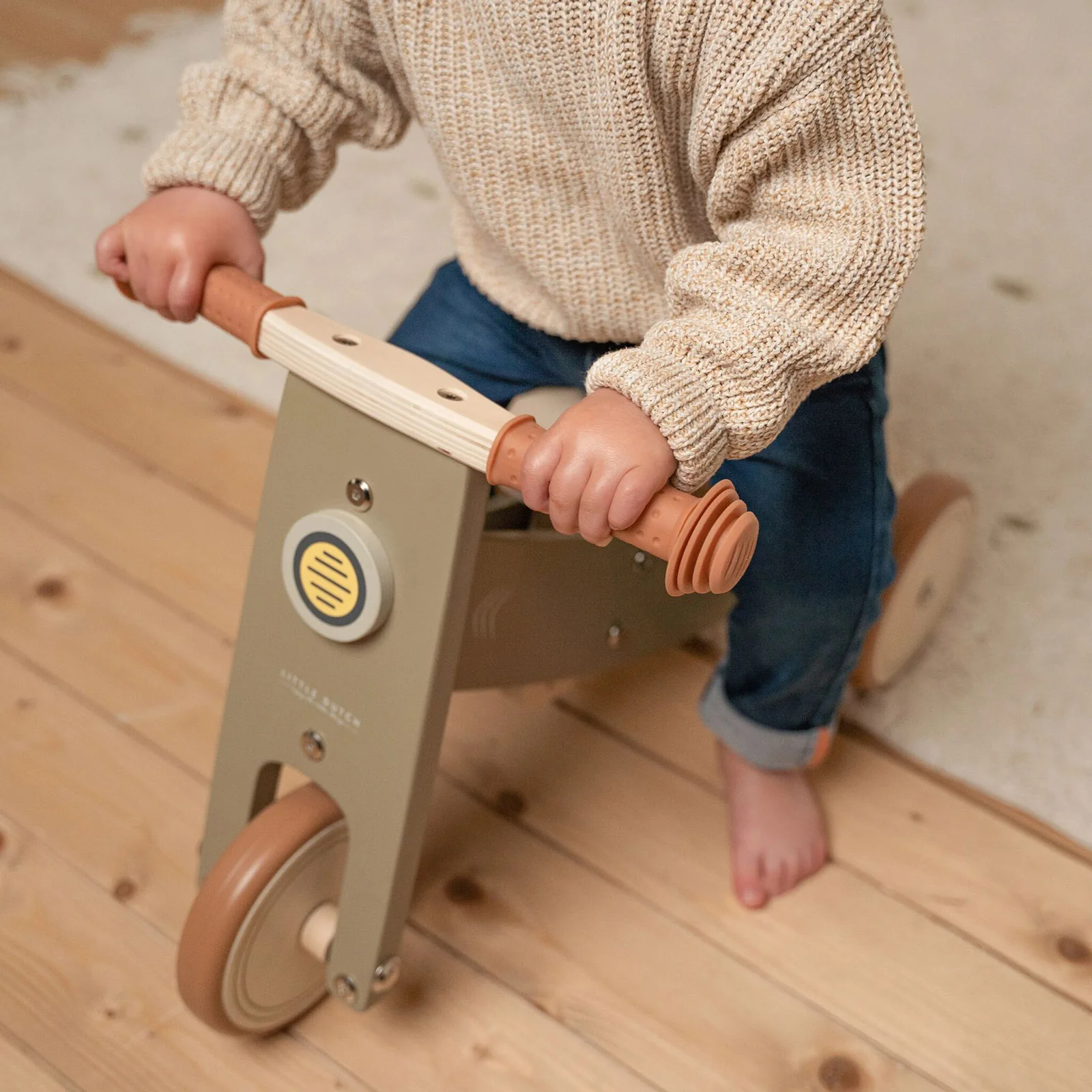 Little Dutch Wooden Tricycle - Green - Image 3
