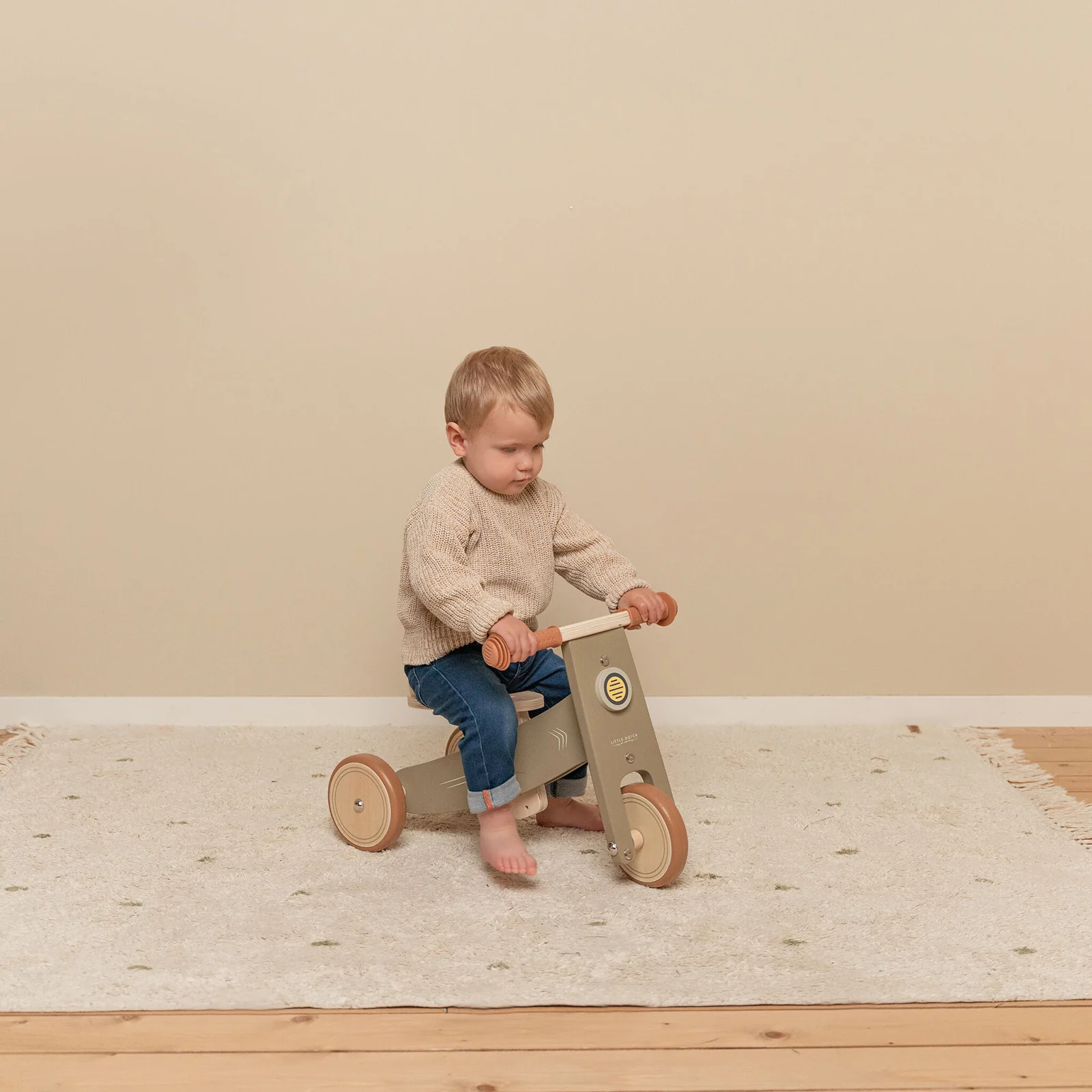 Little Dutch Wooden Tricycle - Green - Image 4