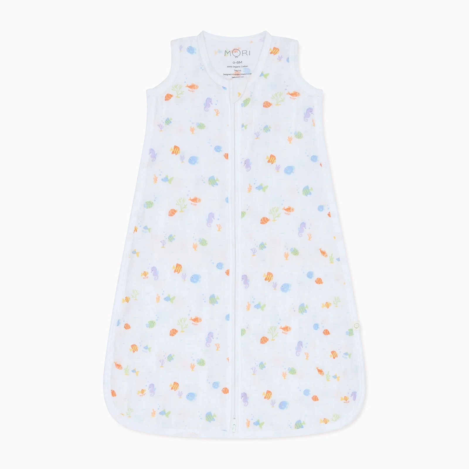 Little Fish Muslin Front Opening Sleeping Bag