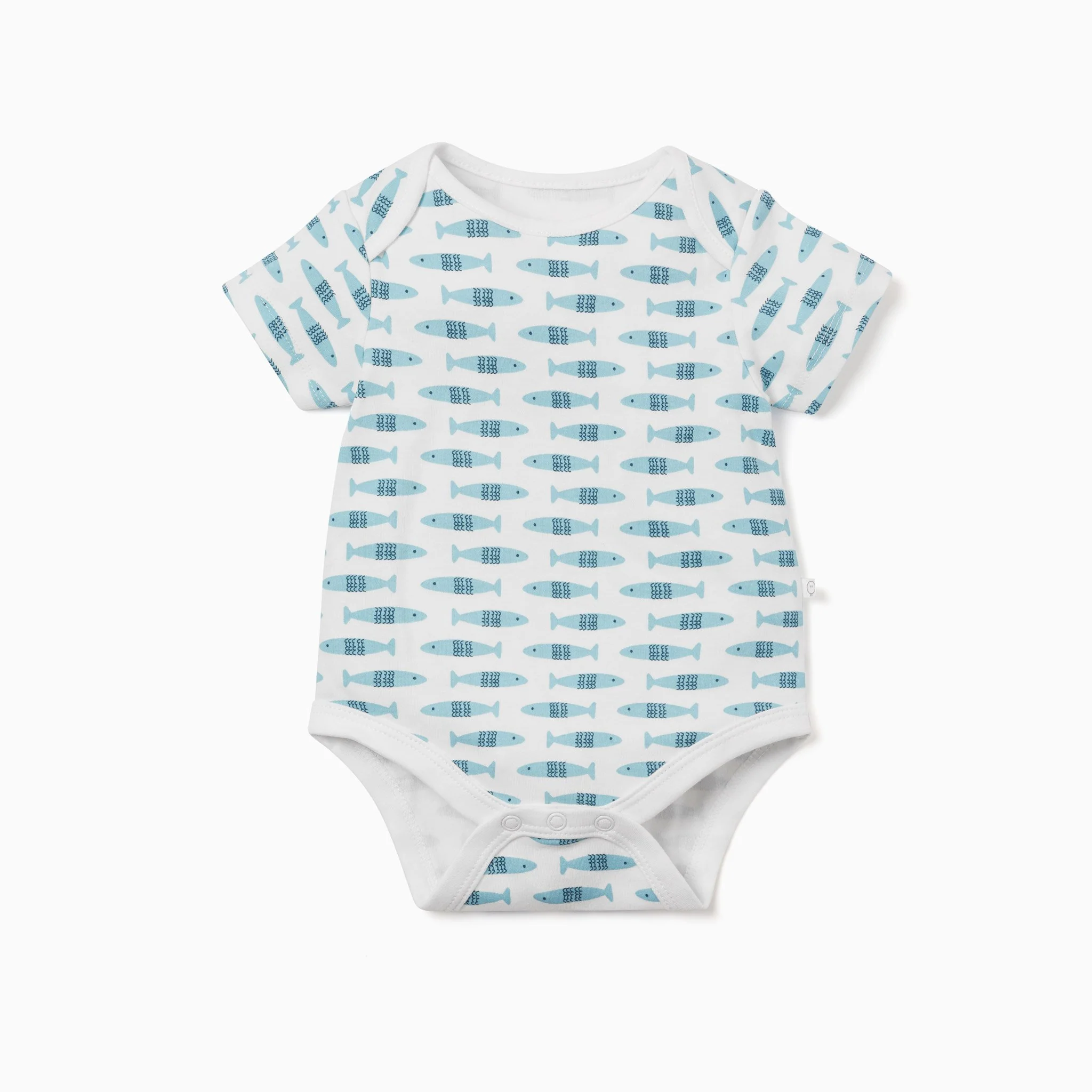 Little Fish Short Sleeve Bodysuit & Shorts Outfit - Image 2