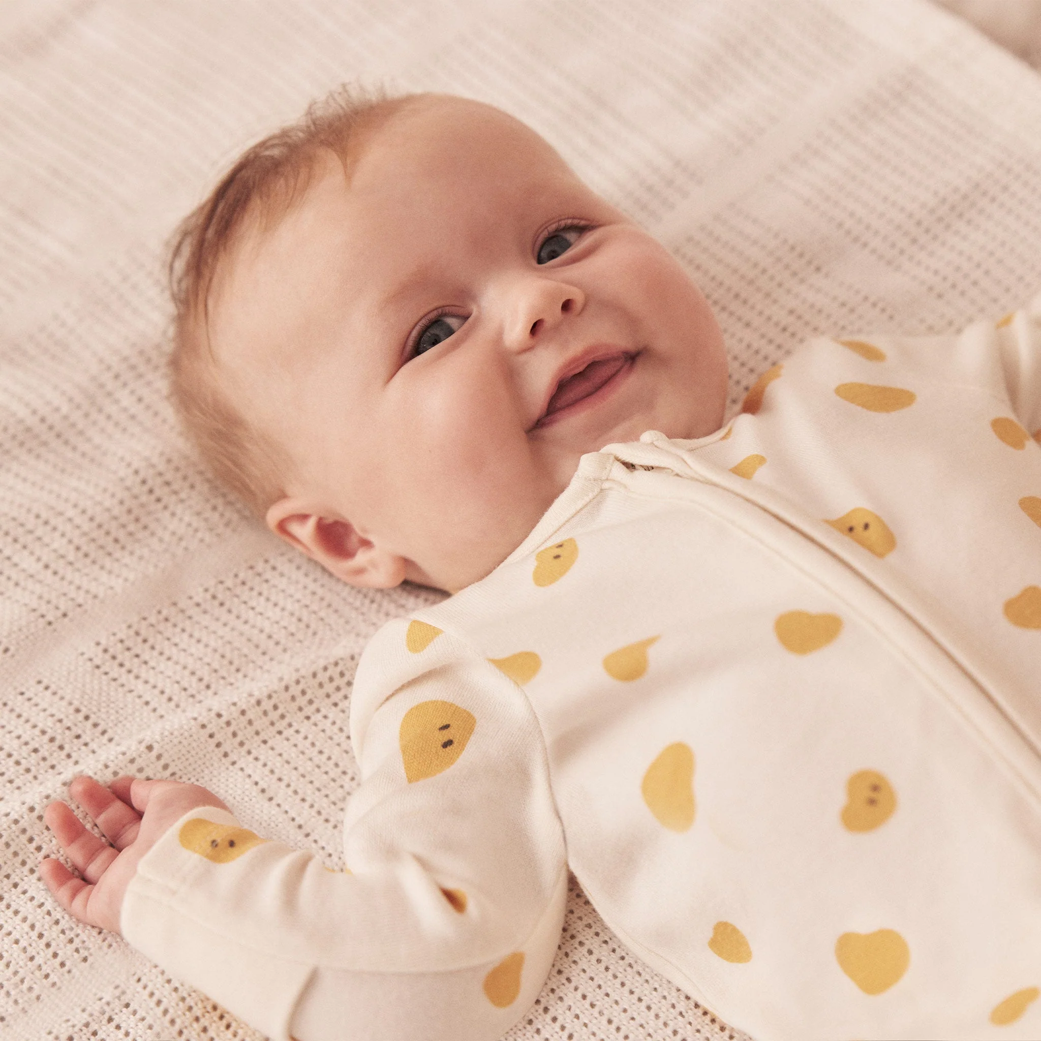Little Hearts Print Clever Zip Sleepsuit - Image 5
