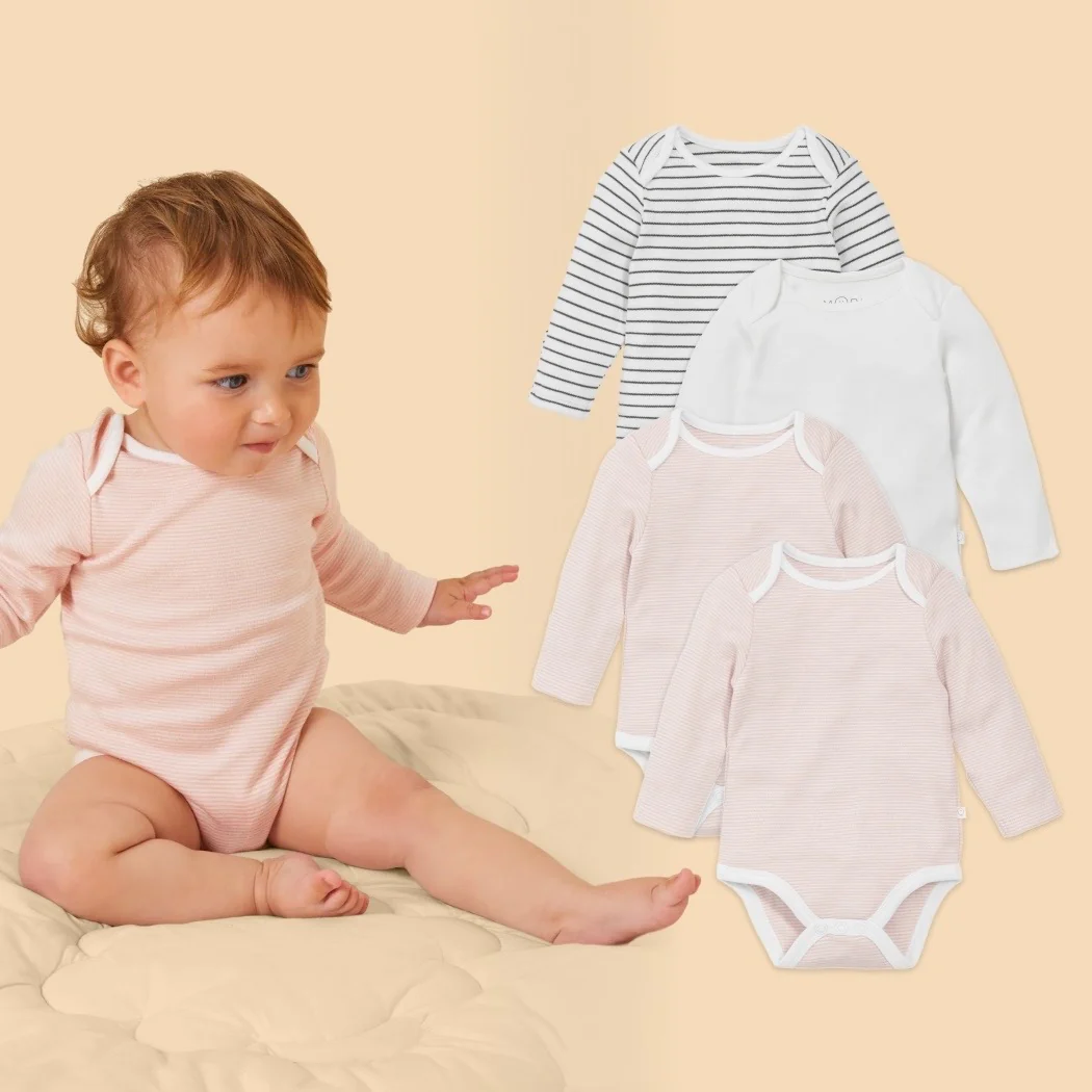 Long Sleeve Bodysuit 4 Pack - Image 5