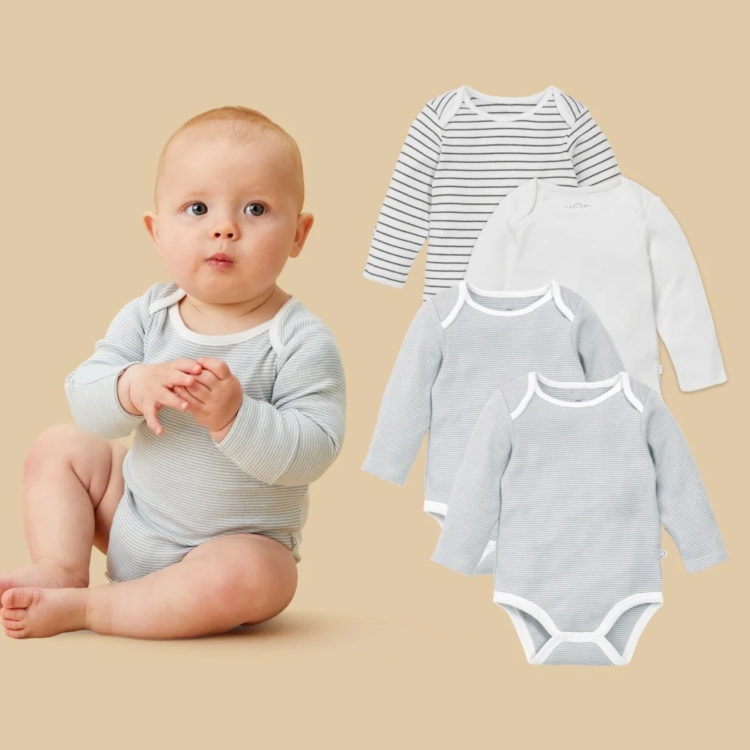 Long Sleeve Bodysuit 4 Pack - Image 7