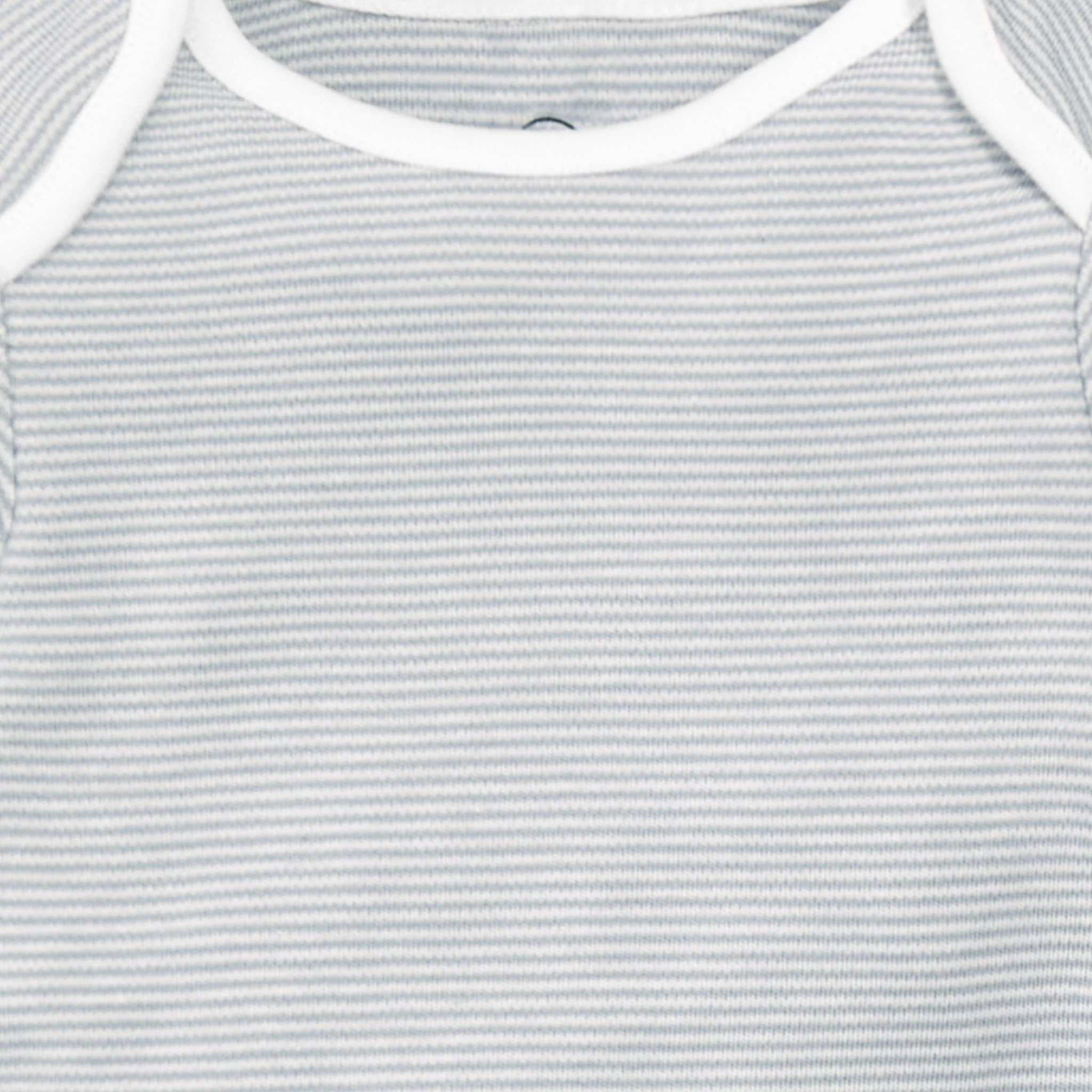 Long Sleeve Bodysuit - Blue Stripe - Image 3