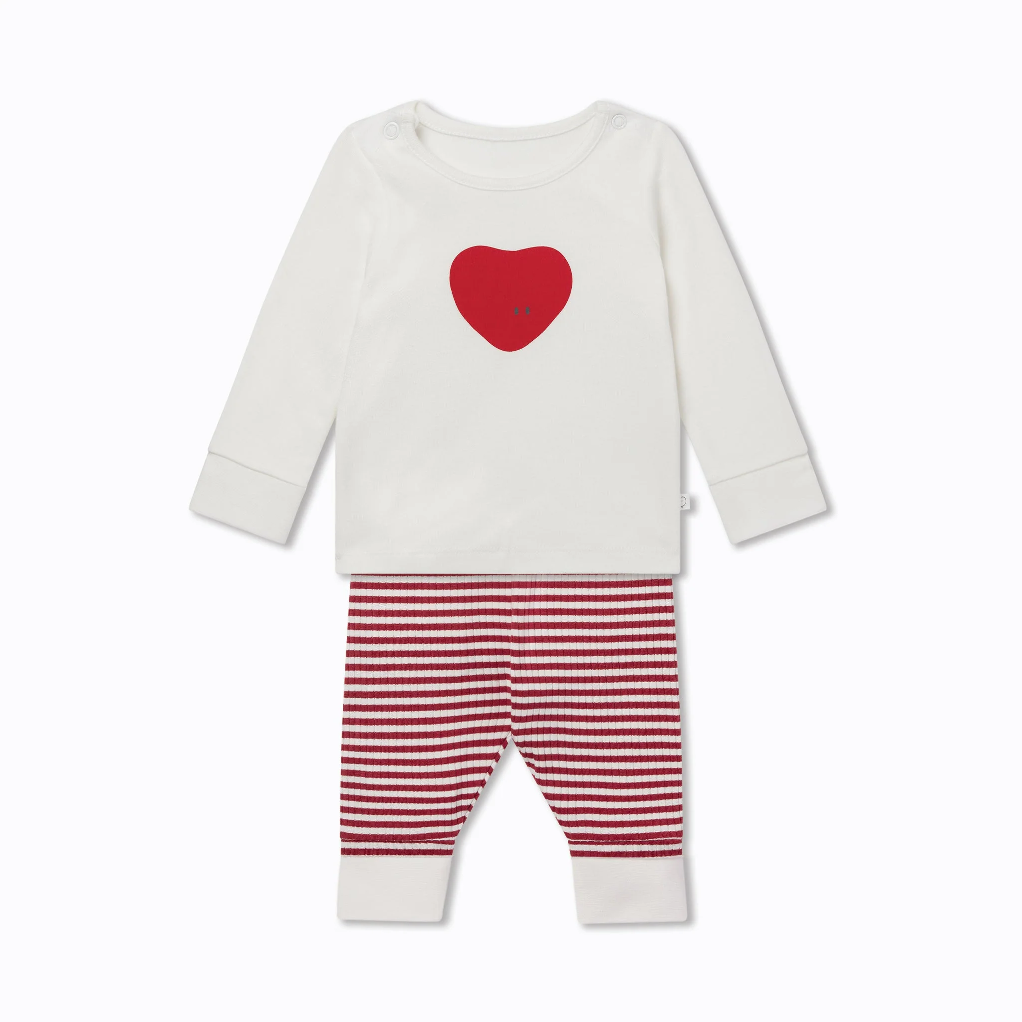 Love Heart & Stripe Pyjamas - Image 2