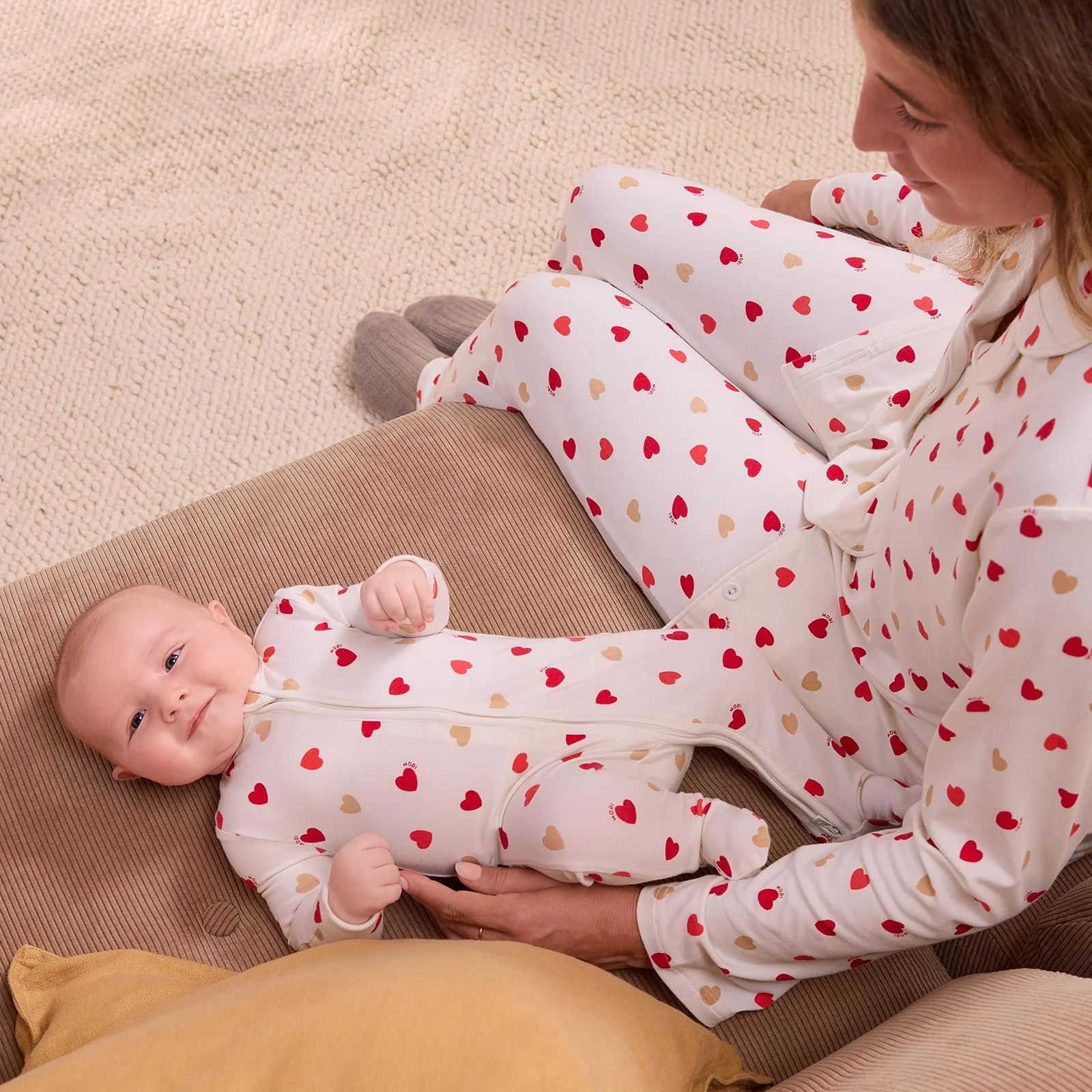 Love Hearts Clever Zip Sleepsuit - Image 2
