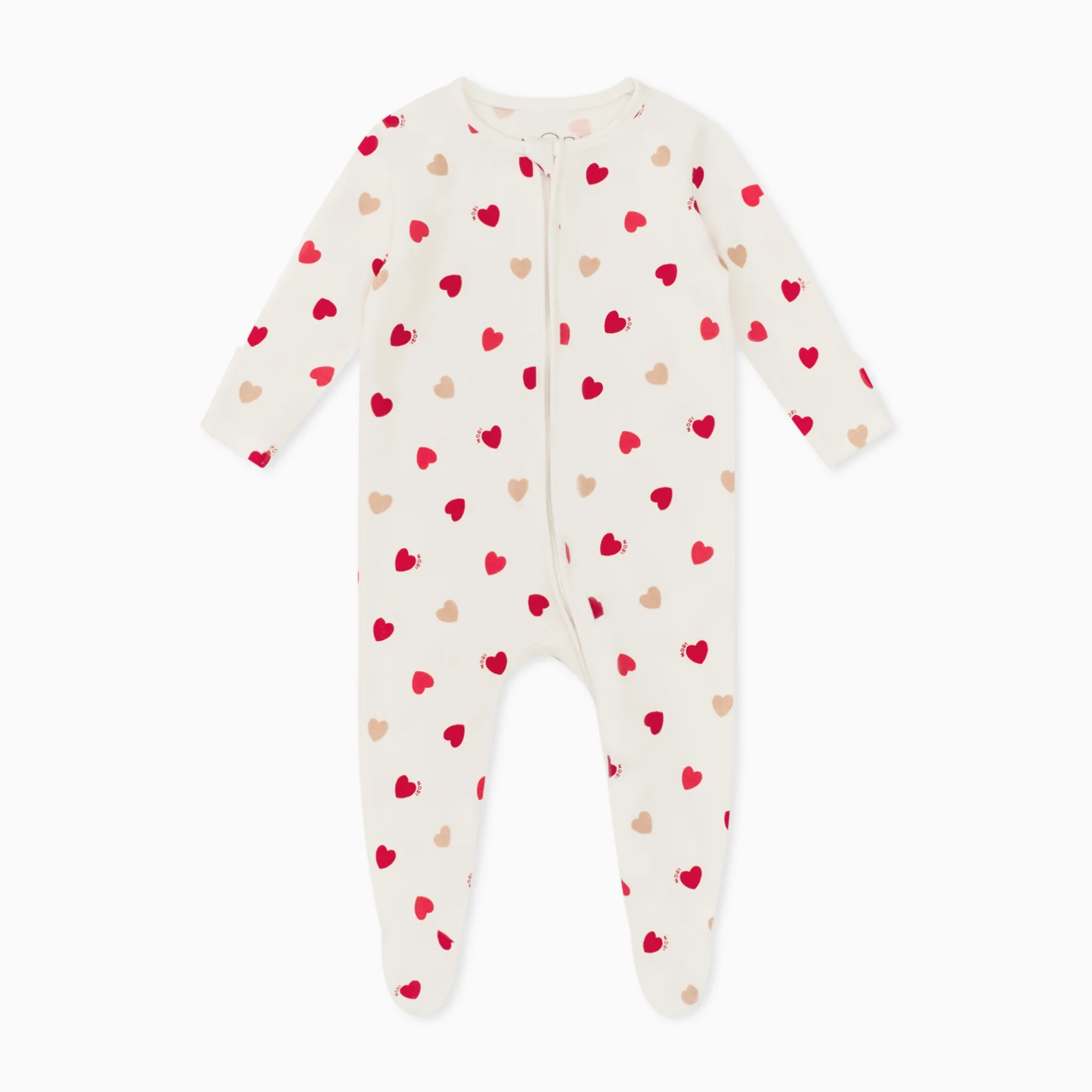 Love Hearts Clever Zip Sleepsuit - Image 3