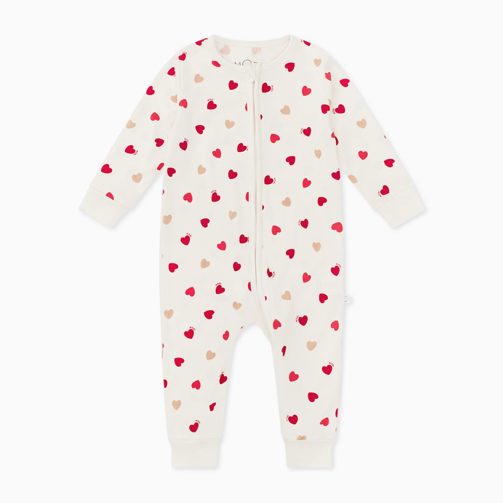 Love Hearts Clever Zip Sleepsuit - Image 4