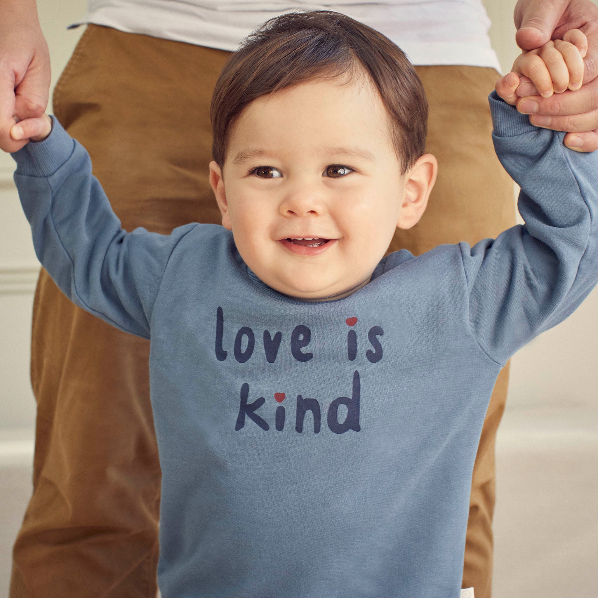 Love Is Kind Slogan Sweatshirt & Joggers Outfit - Image 2