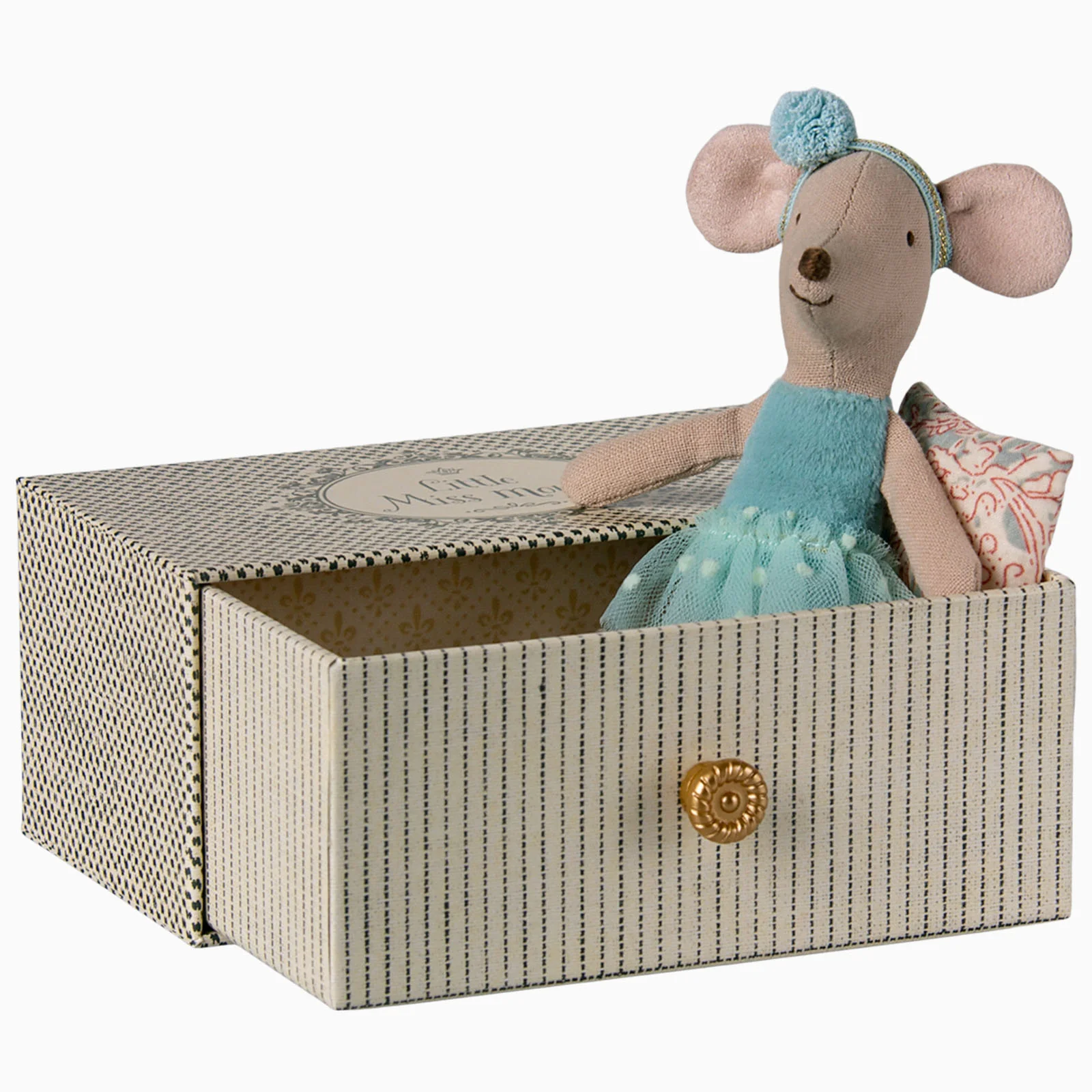 Maileg Dance Little Sister Mouse In Daybed - Image 3