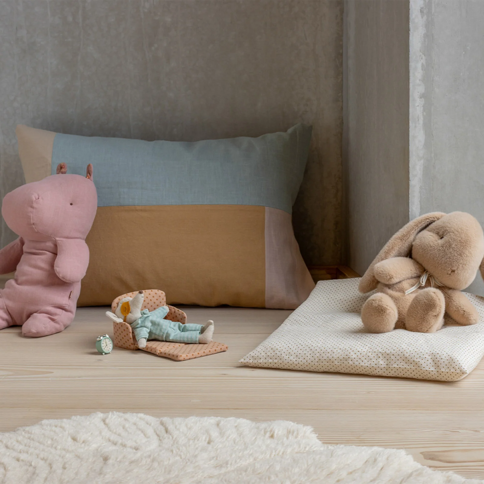 Maileg Medium Bunny Soft Toy - Cream Peach - Image 2