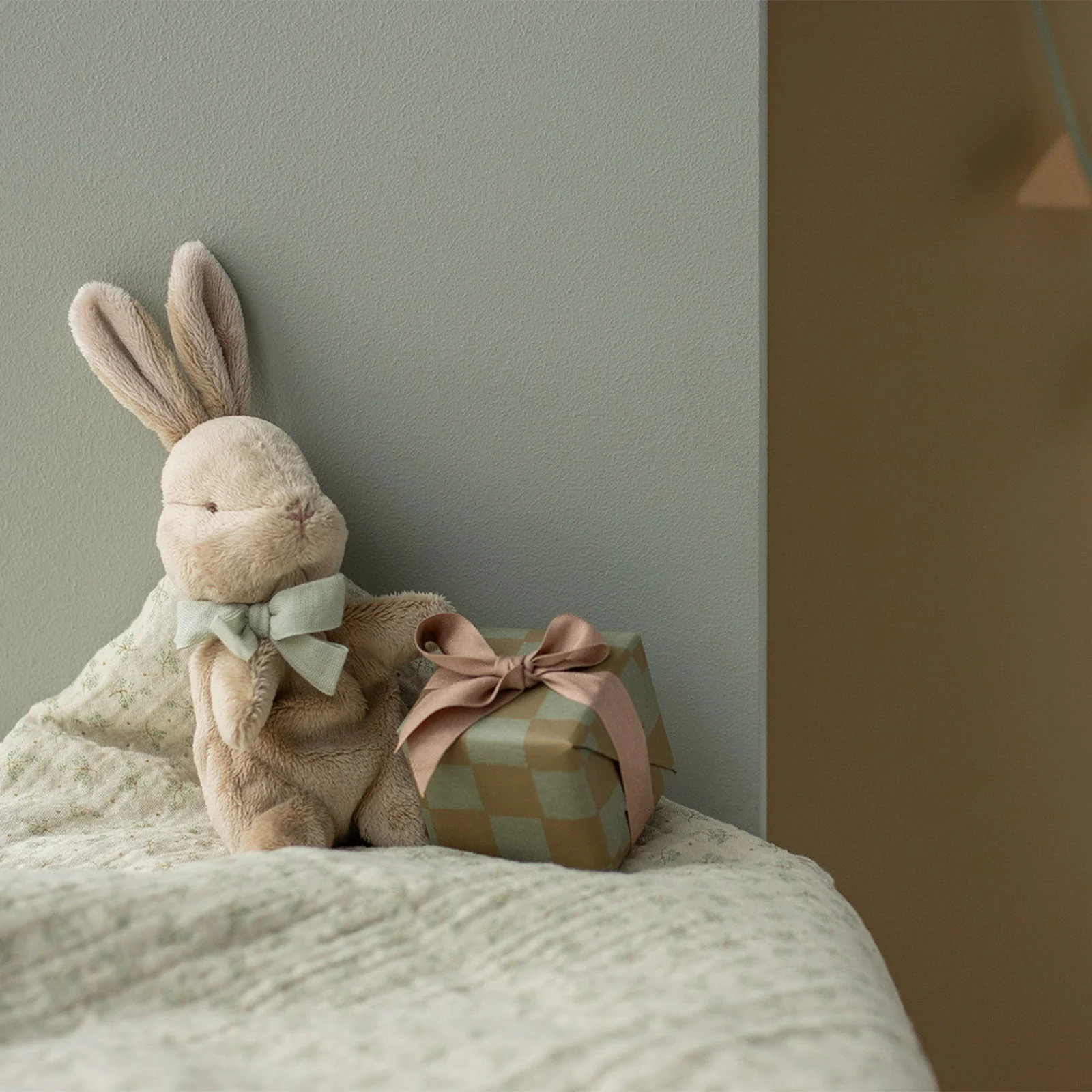 Maileg My First Bunny Soft Toy - Brown - Image 3